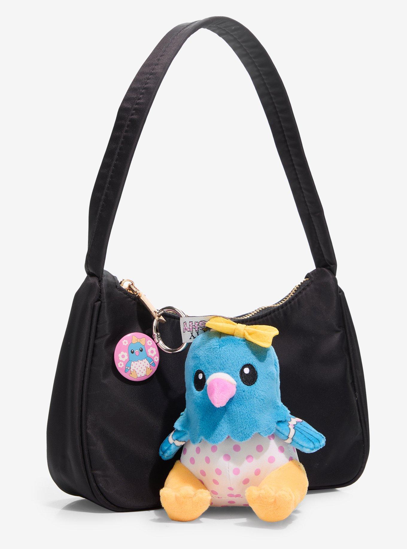 Pretty Trashy Blind Box Plush Bag Charm With Button Pin, , alternate - view 3