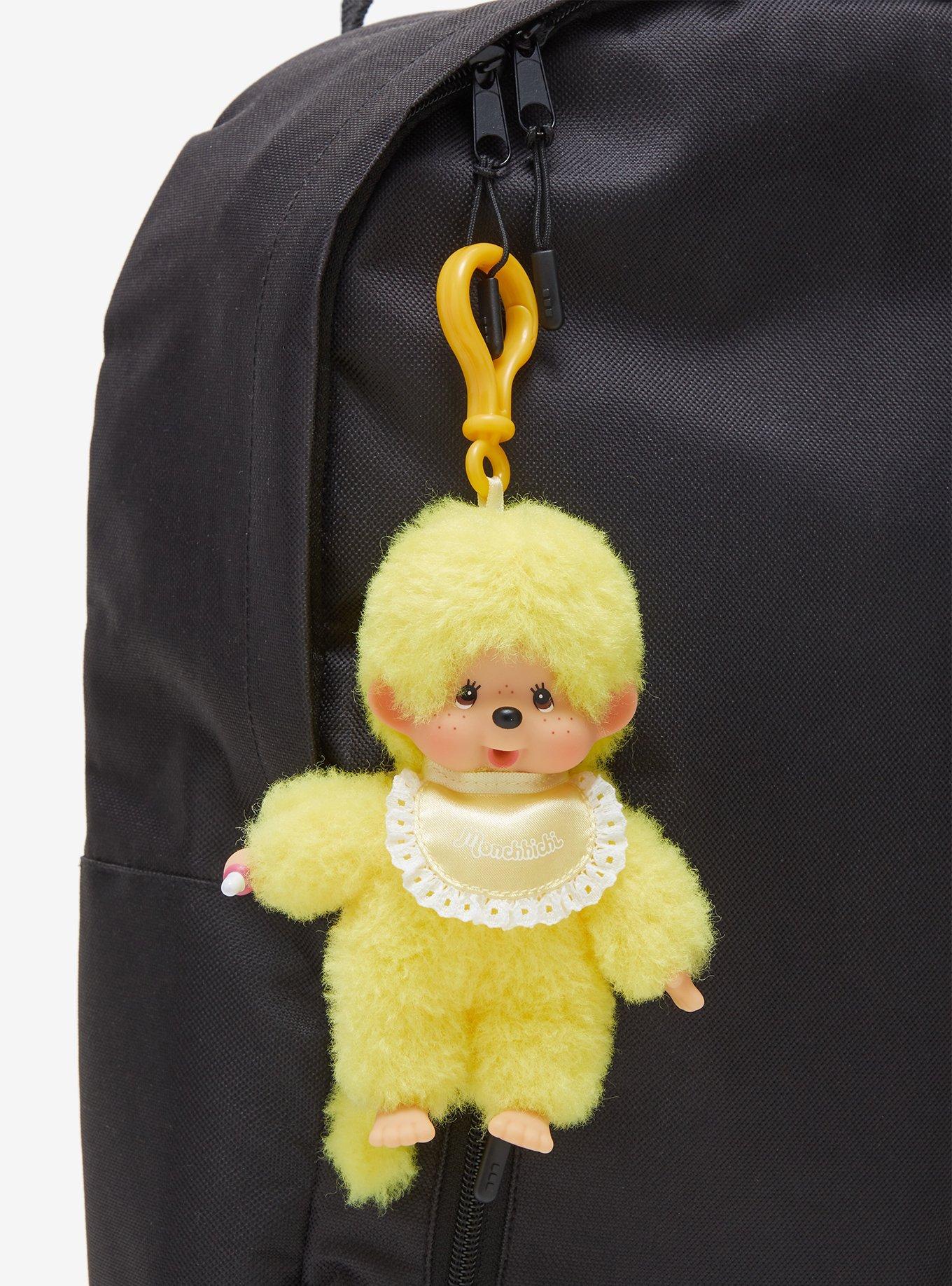 Monchhichi Yellow Plush Bag Clip, , alternate - view 3