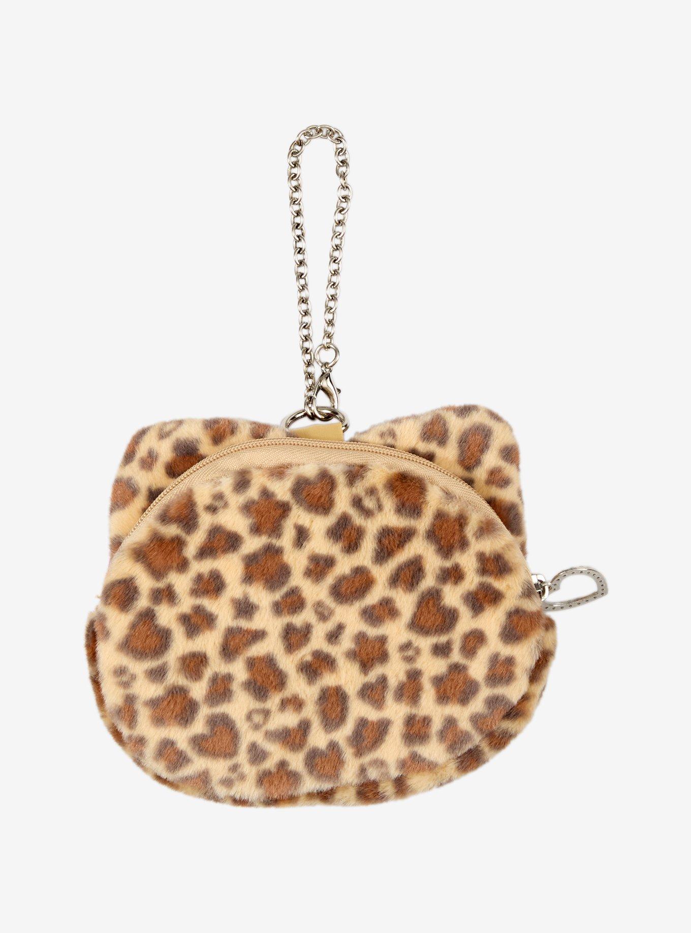 Sanrio Japan Originals Hello Kitty Leopard Plush Coin Purse, , hi-res