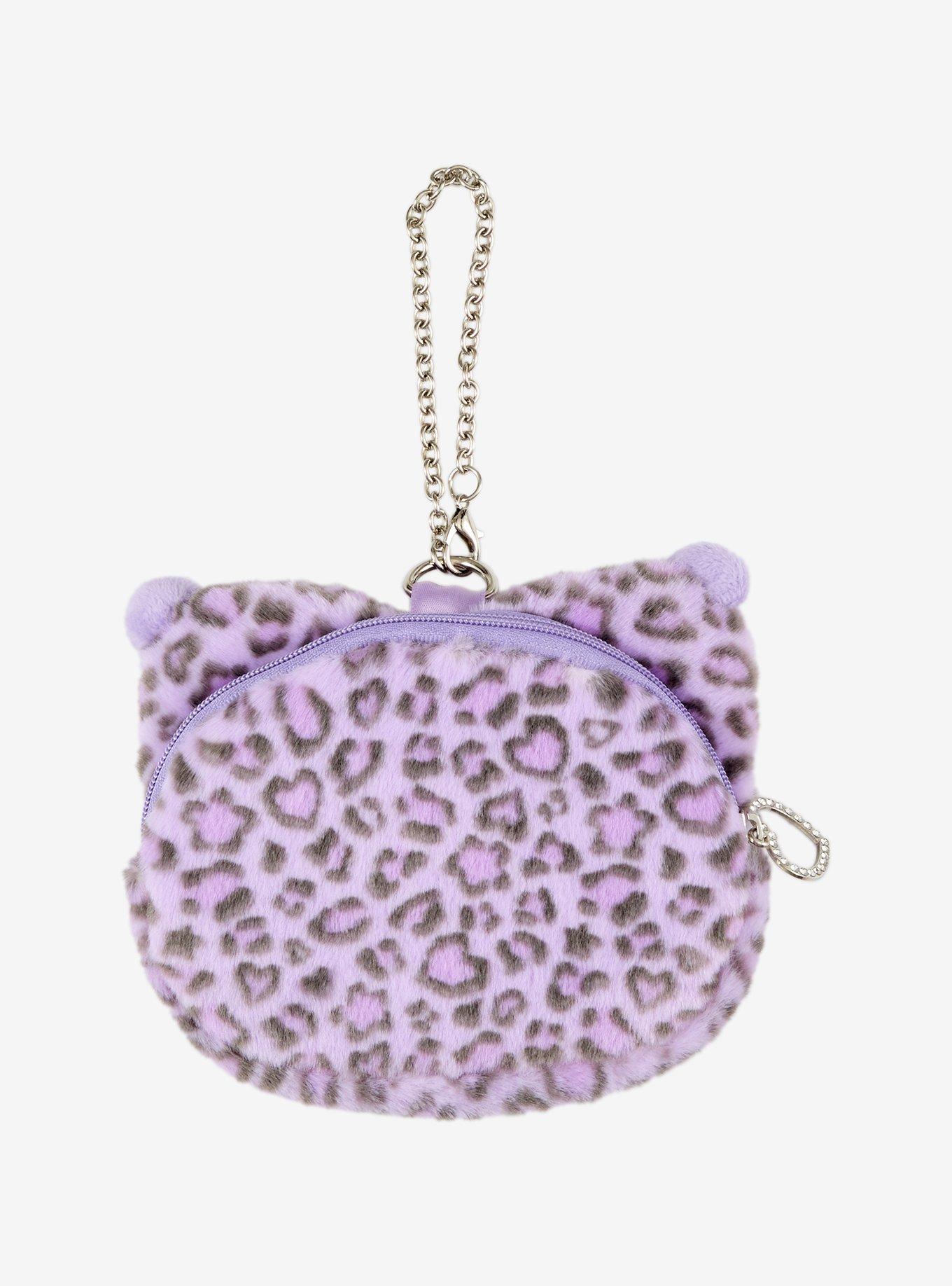Sanrio Japan Originals Kuromi Leopard Plush Coin Purse, , hi-res
