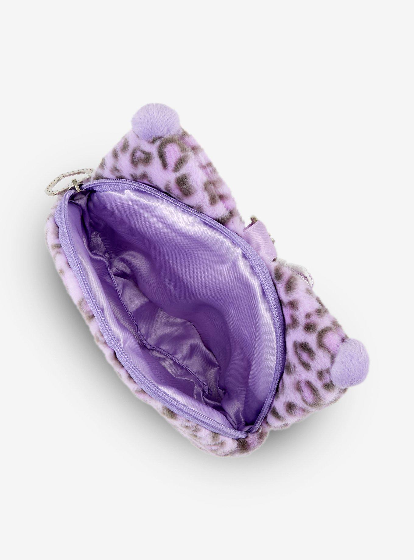 Sanrio Japan Originals Kuromi Leopard Plush Coin Purse, , alternate