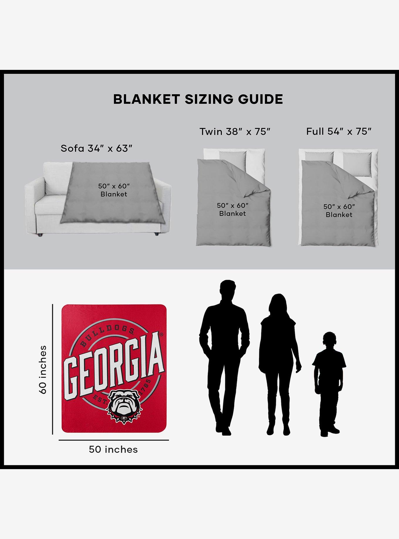 NCAA Georgia Campaign Fleece Throw Blanket, , alternate