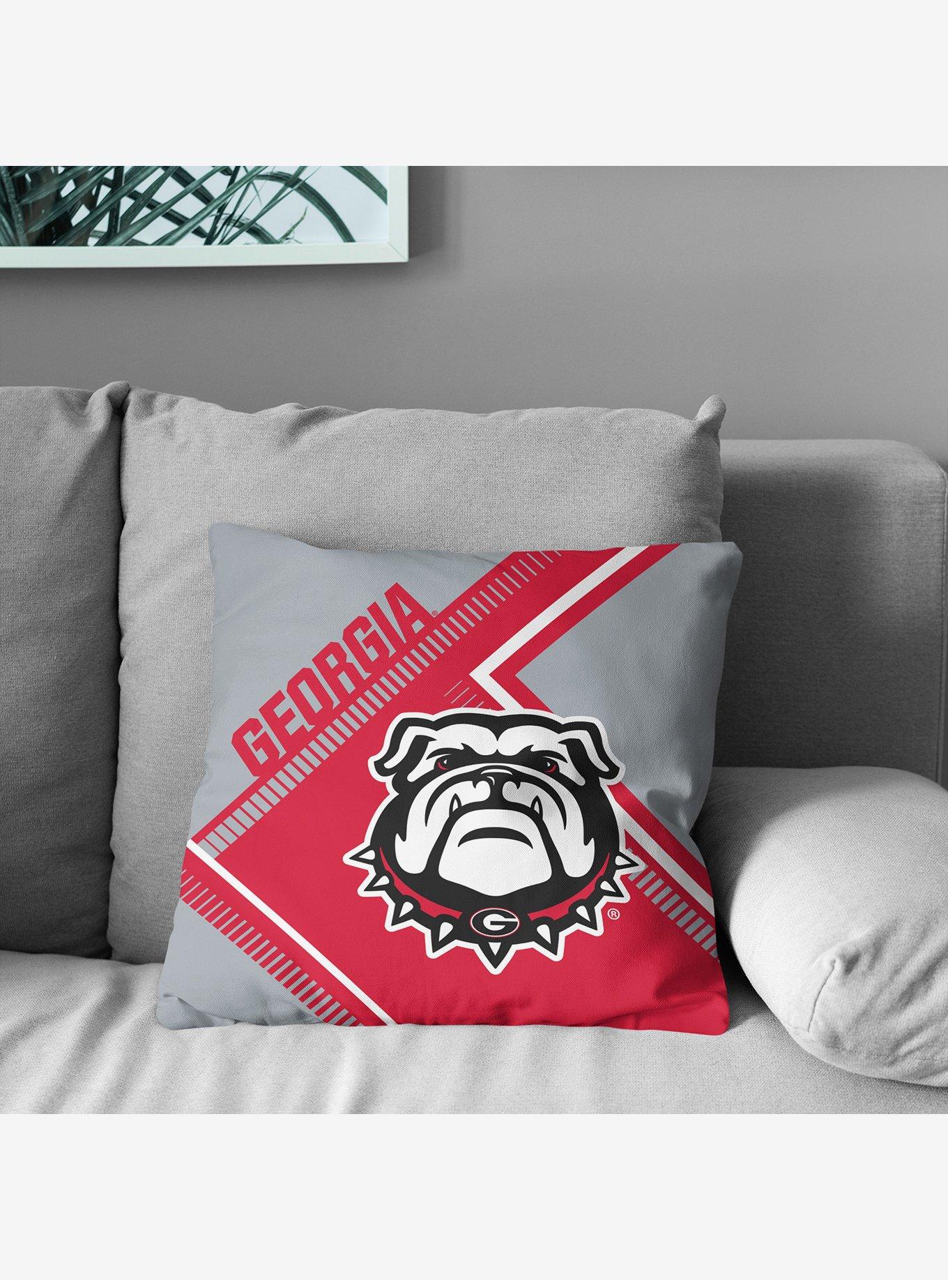 NCAA Georgia Bulldogs Pulsewave Throw Pillow, , alternate