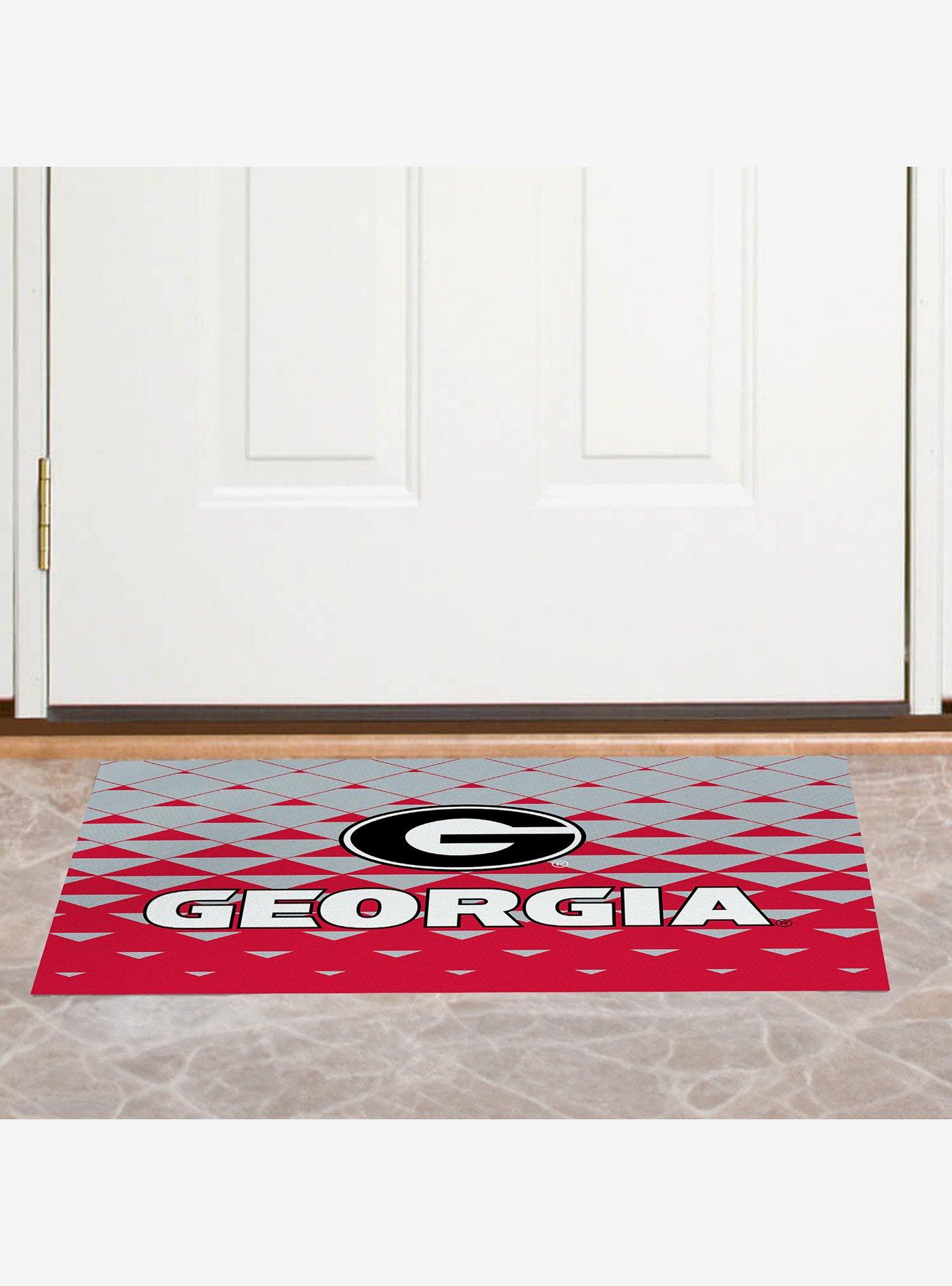 NCAA Georgia Bulldogs Dropzone Washable Rug, , alternate