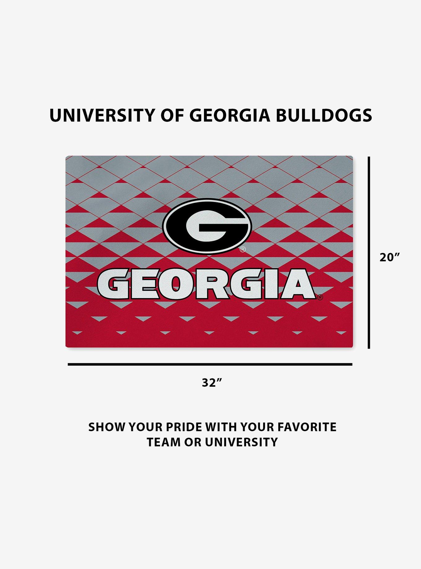 NCAA Georgia Bulldogs Dropzone Washable Rug, , alternate