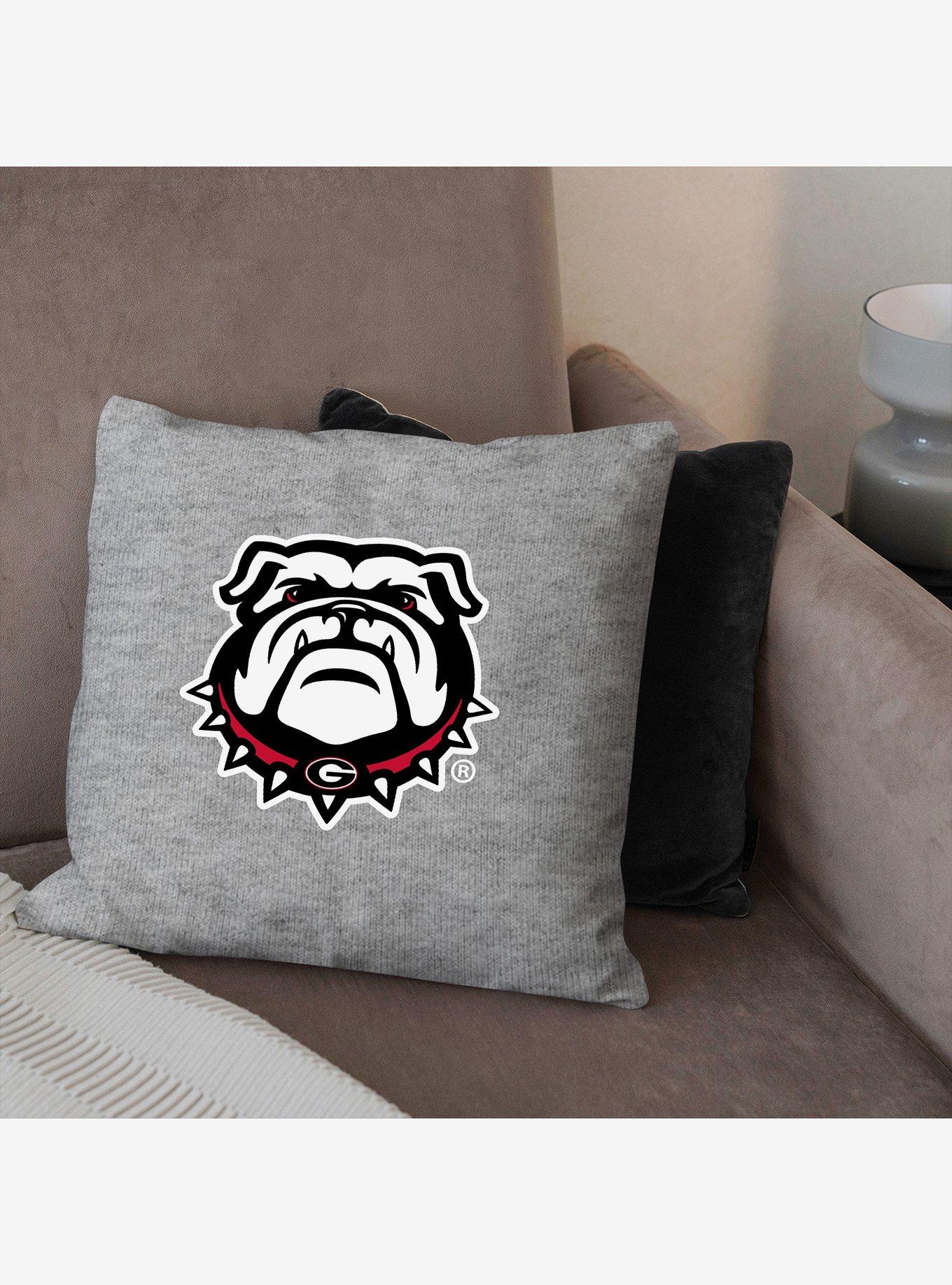 NCAA Georgia Bulldogs Logo Sweatshirt Pillow, , alternate