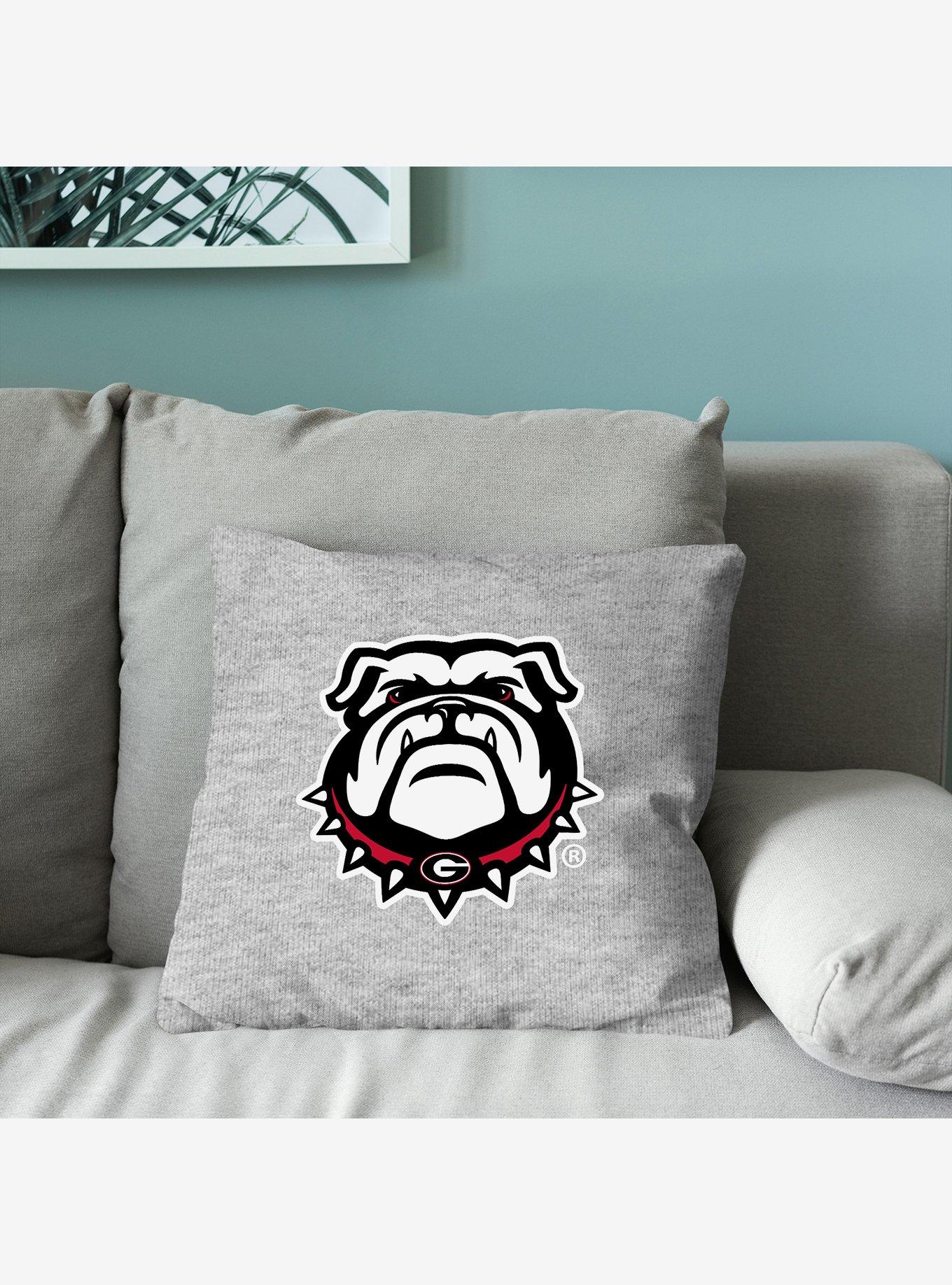 NCAA Georgia Bulldogs Logo Sweatshirt Pillow, , alternate