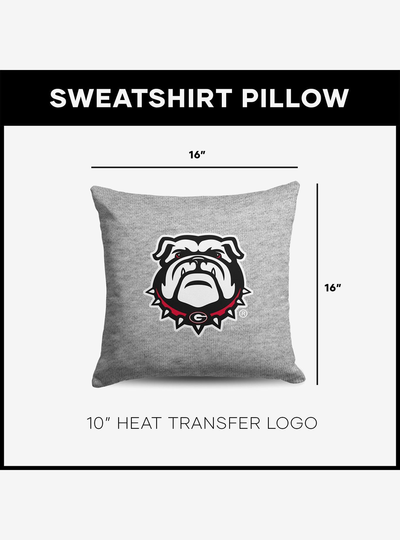 NCAA Georgia Bulldogs Logo Sweatshirt Pillow, , alternate