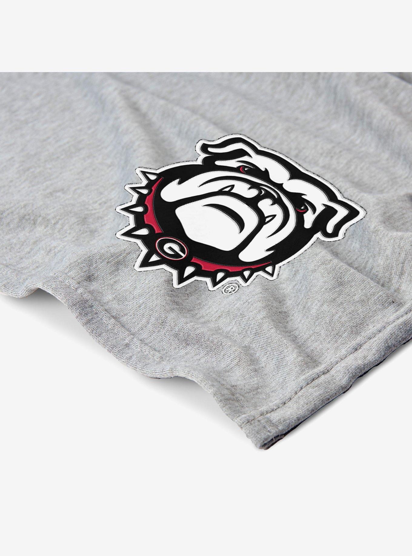 NCAA Georgia Bulldogs Logo Sweatshirt Throw Blanket, , alternate