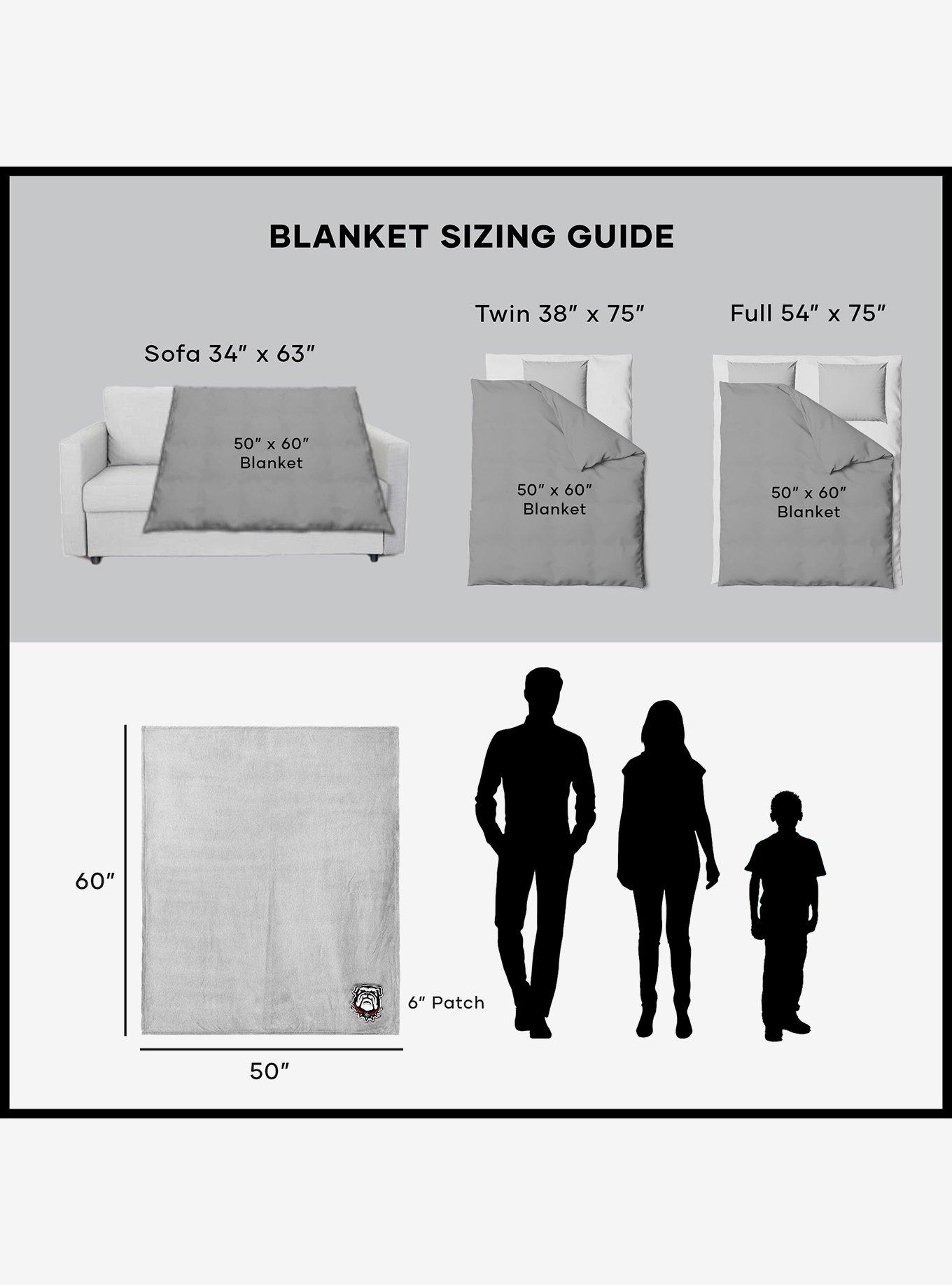 NCAA Georgia Bulldogs Logo Sweatshirt Throw Blanket, , alternate