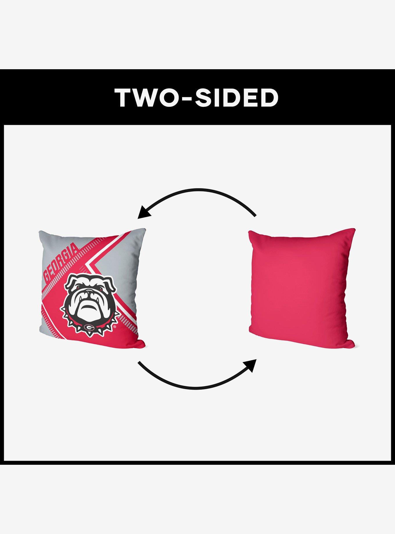 NCAA Georgia Bulldogs Pulsewave Throw Pillow, , alternate