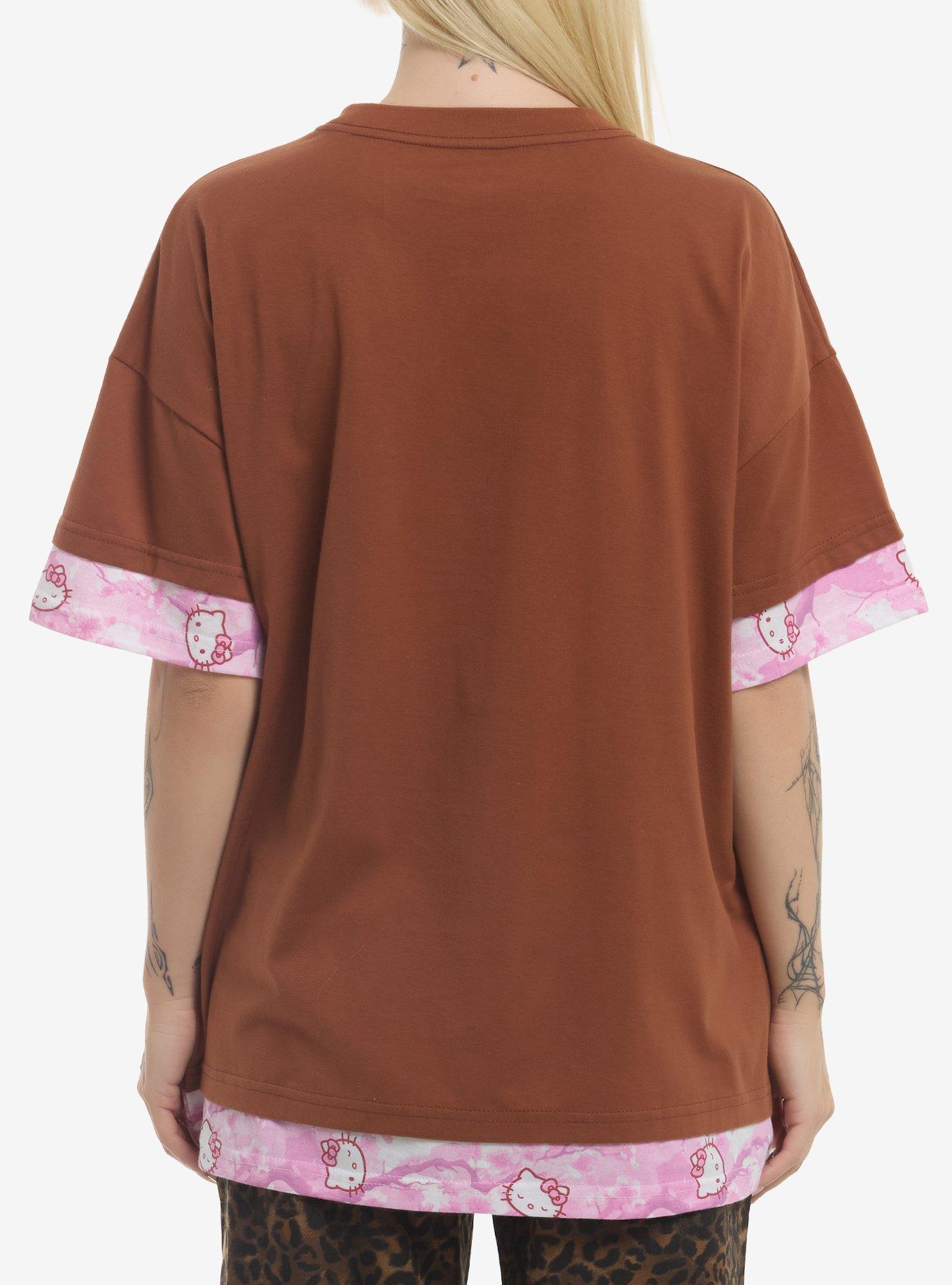Hello Kitty Sakura Layered T-Shirt, PINK, alternate