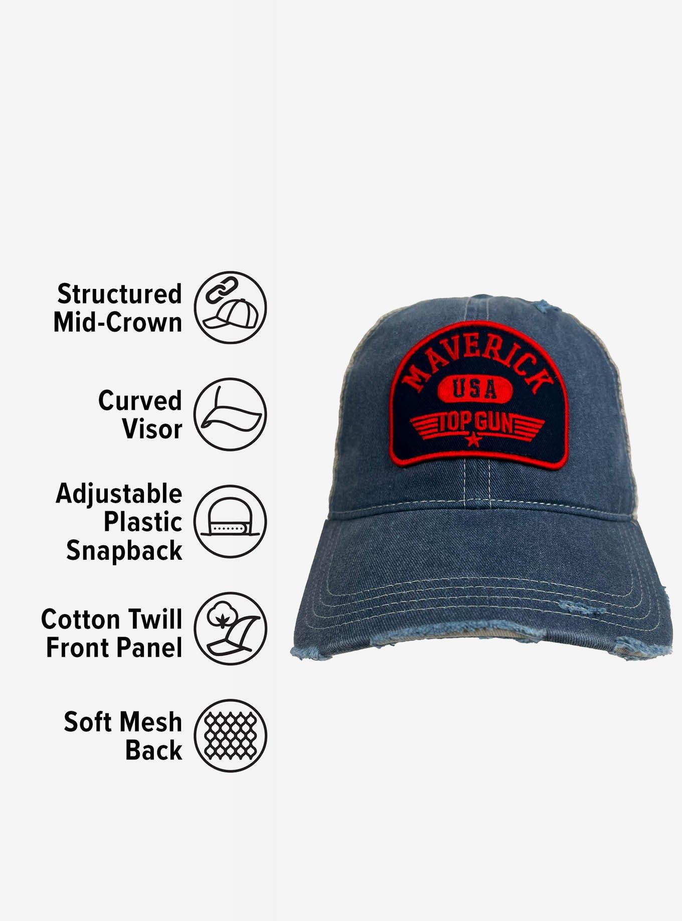 Top Gun Maverick Arch Vintage Trucker Cap, , alternate