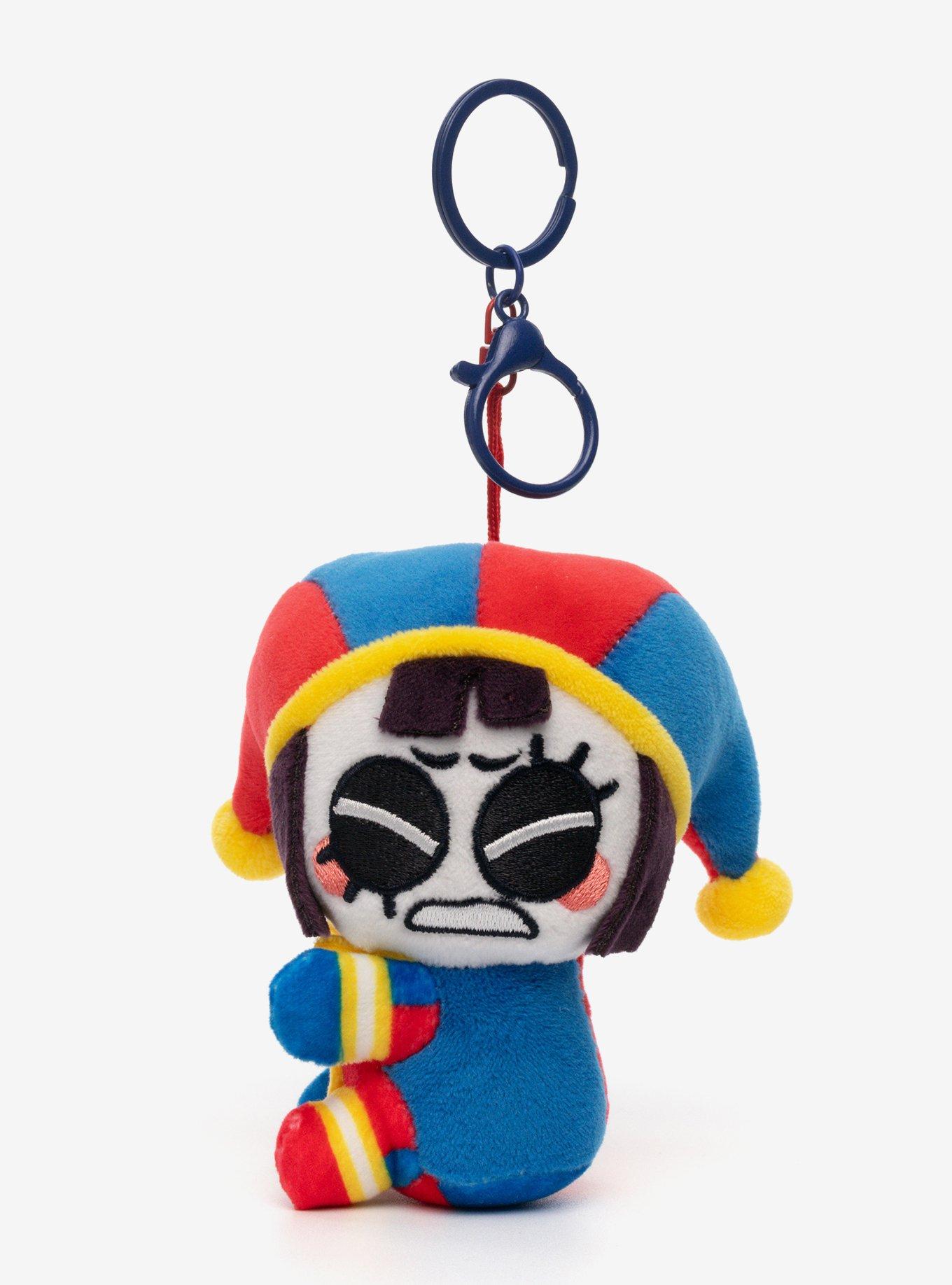The Amazing Digital Circus Pomni & Abstracted Jax Magnetic Plush Keychain Set, , alternate - view 3