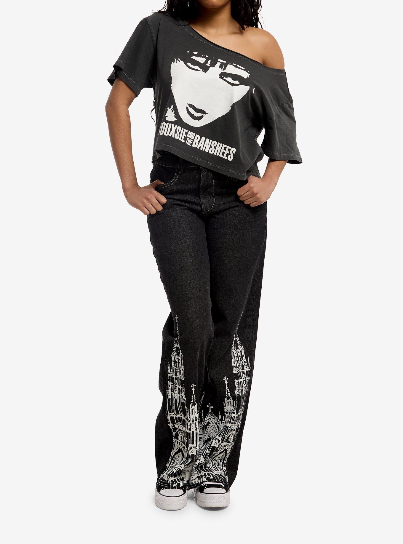 Siouxsie And The Banshees Face Girls Off-Shoulder T-Shirt, , hi-res
