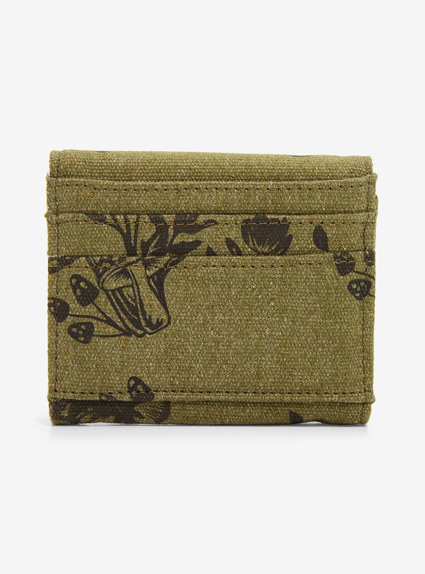Grunge Green Butterfly Mini Wallet, , alternate