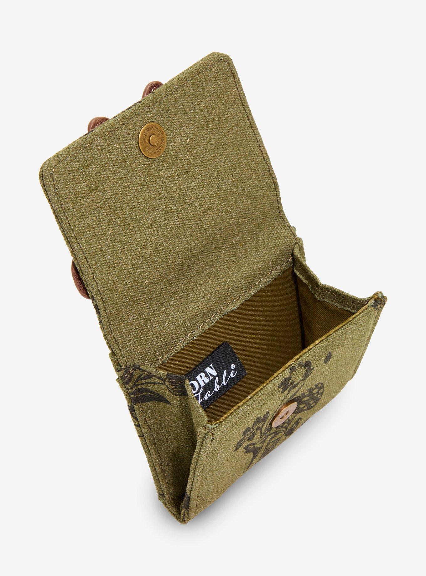 Grunge Green Butterfly Mini Wallet, , alternate