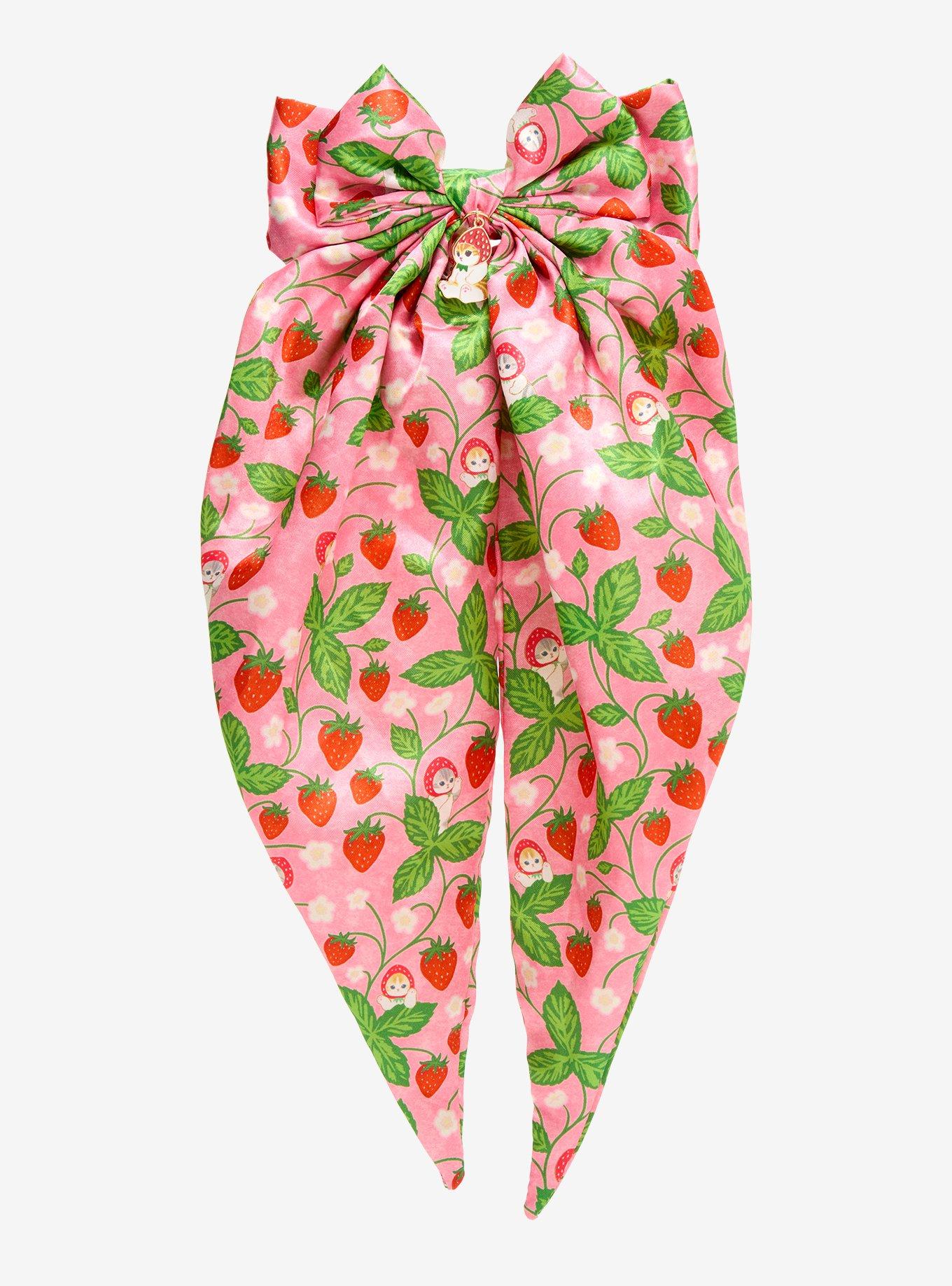 Mofusand Strawberry Cats Ribbon Hair Bow - BoxLunch Exclusive, , hi-res