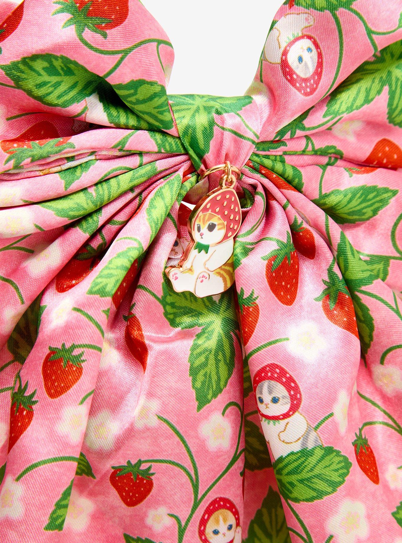 Mofusand Strawberry Cats Ribbon Hair Bow - BoxLunch Exclusive, , alternate