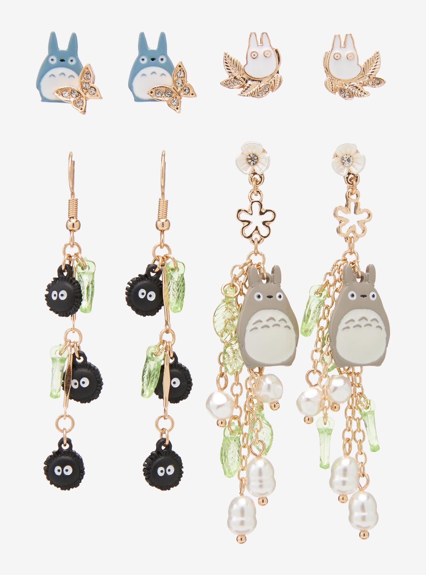 Studio Ghibli&reg; My Neighbor Totoro Floral Totoros Earring Set - BoxLunch Exclusive, , hi-res