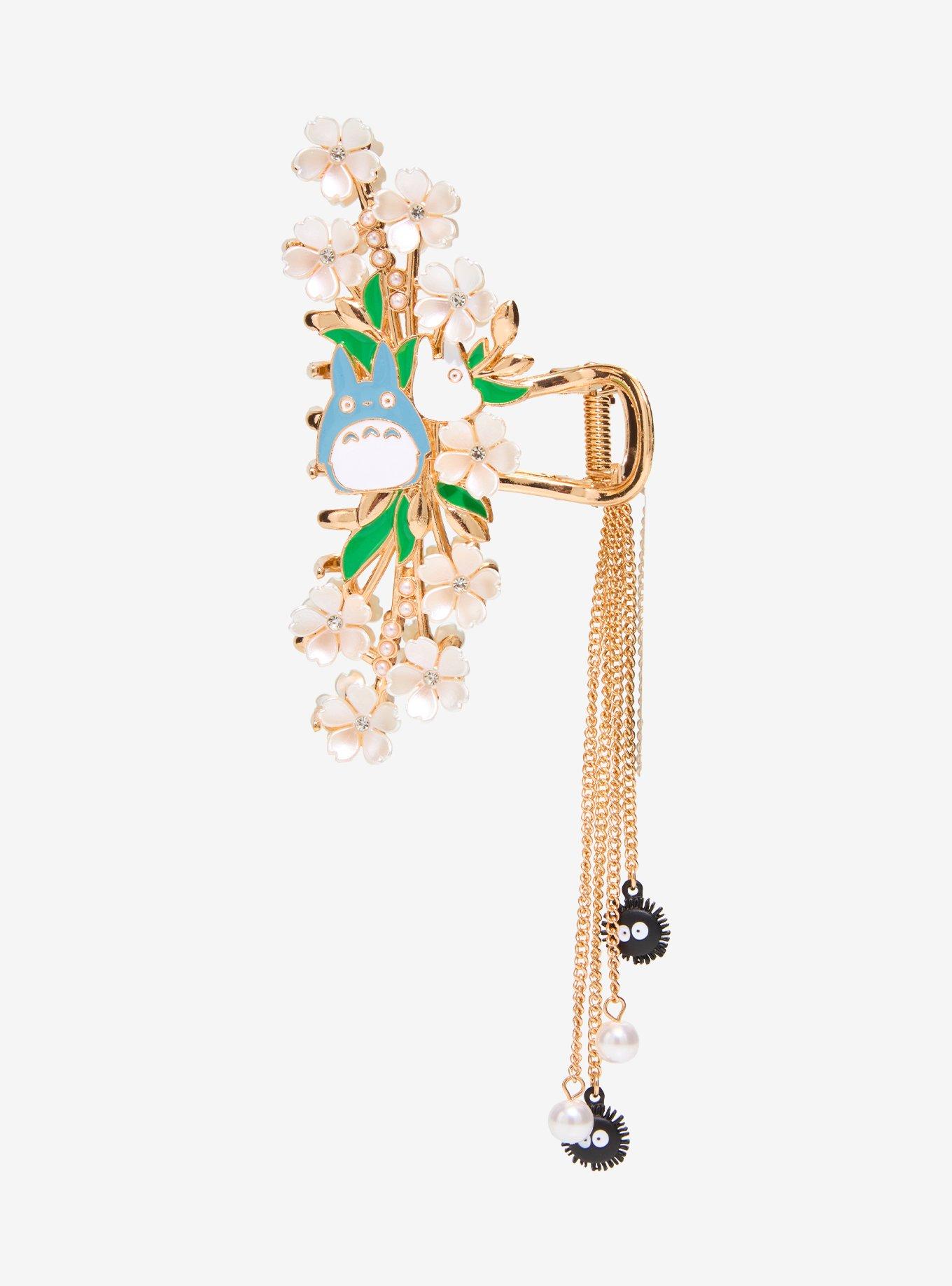 Studio Ghibli&reg; My Neighbor Totoro Floral Claw Clip with Charms - BoxLunch Exclusive, , hi-res