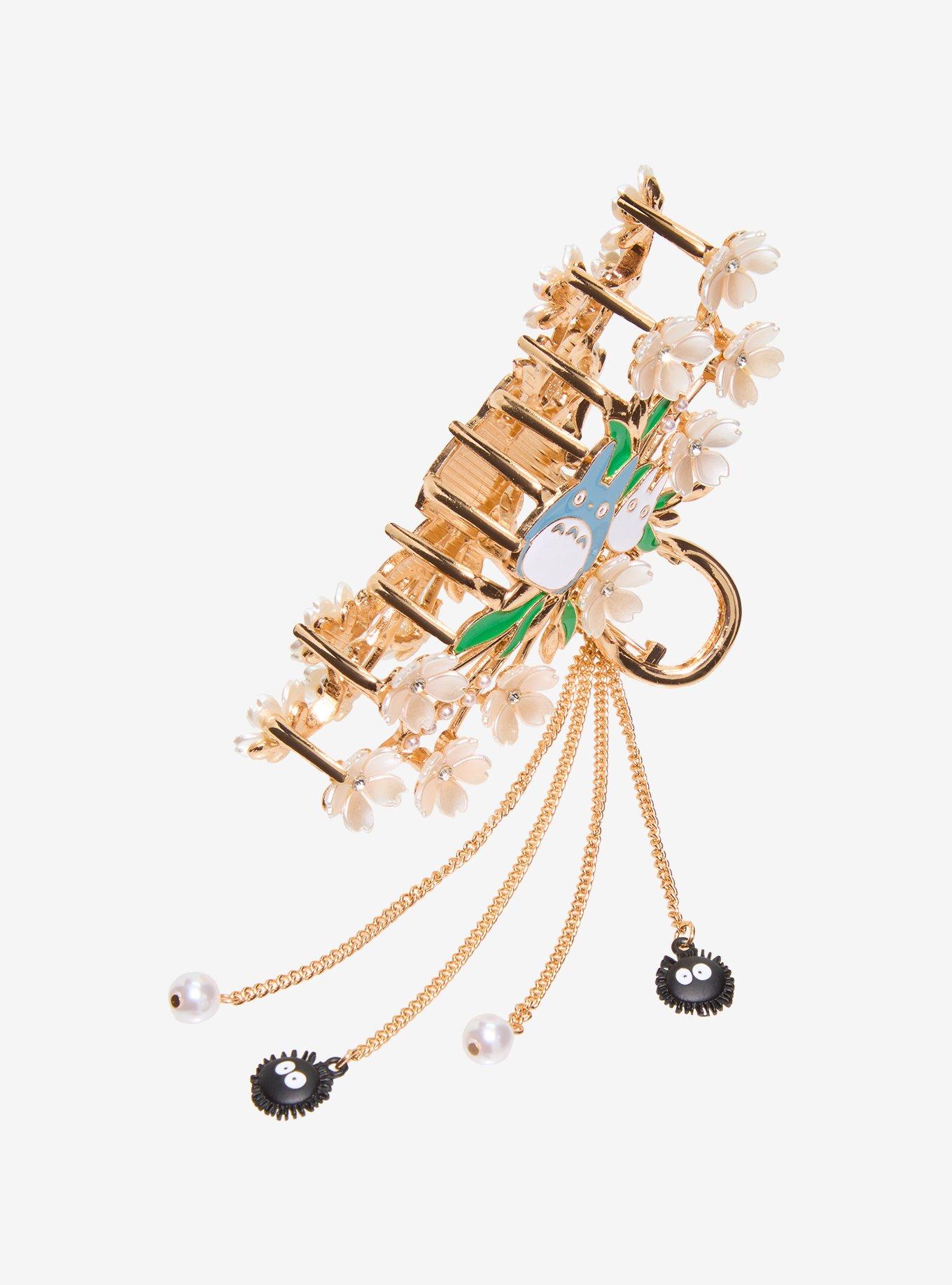 Studio Ghibli&reg; My Neighbor Totoro Floral Claw Clip with Charms - BoxLunch Exclusive, , alternate