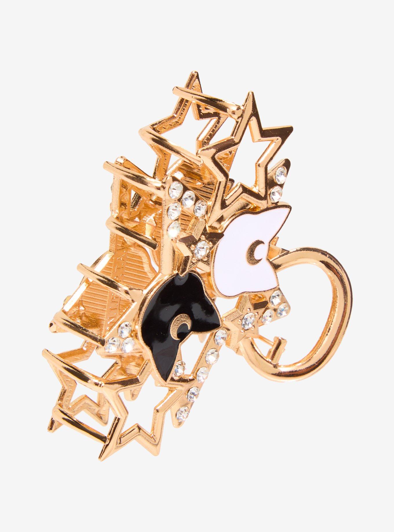 Sailor Moon Luna & Artemis Stars Claw Clip - BoxLunch Exclusive, , alternate