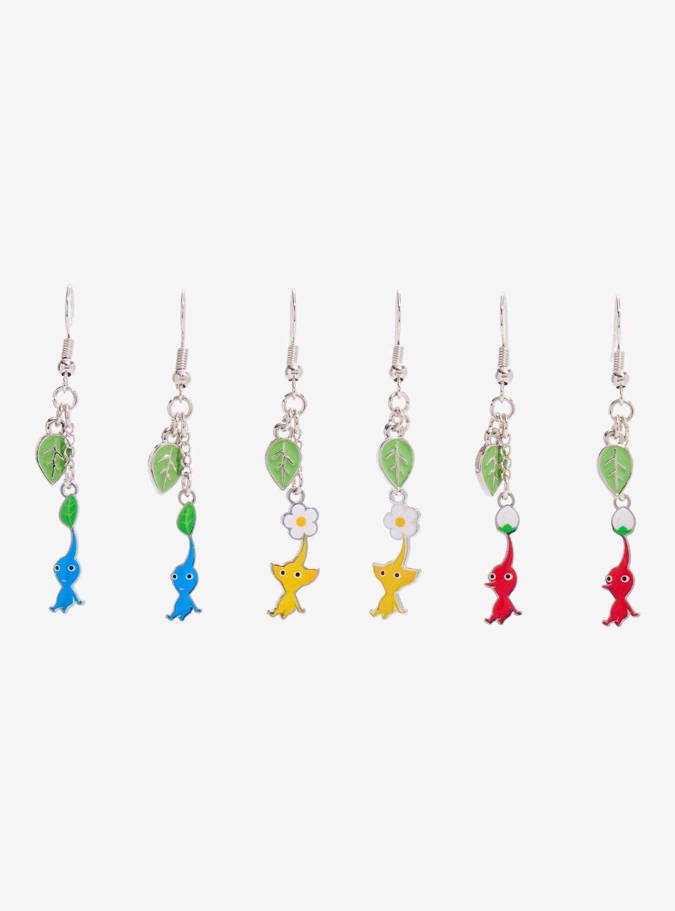 Pikmin Character Drop Earring Set, , hi-res