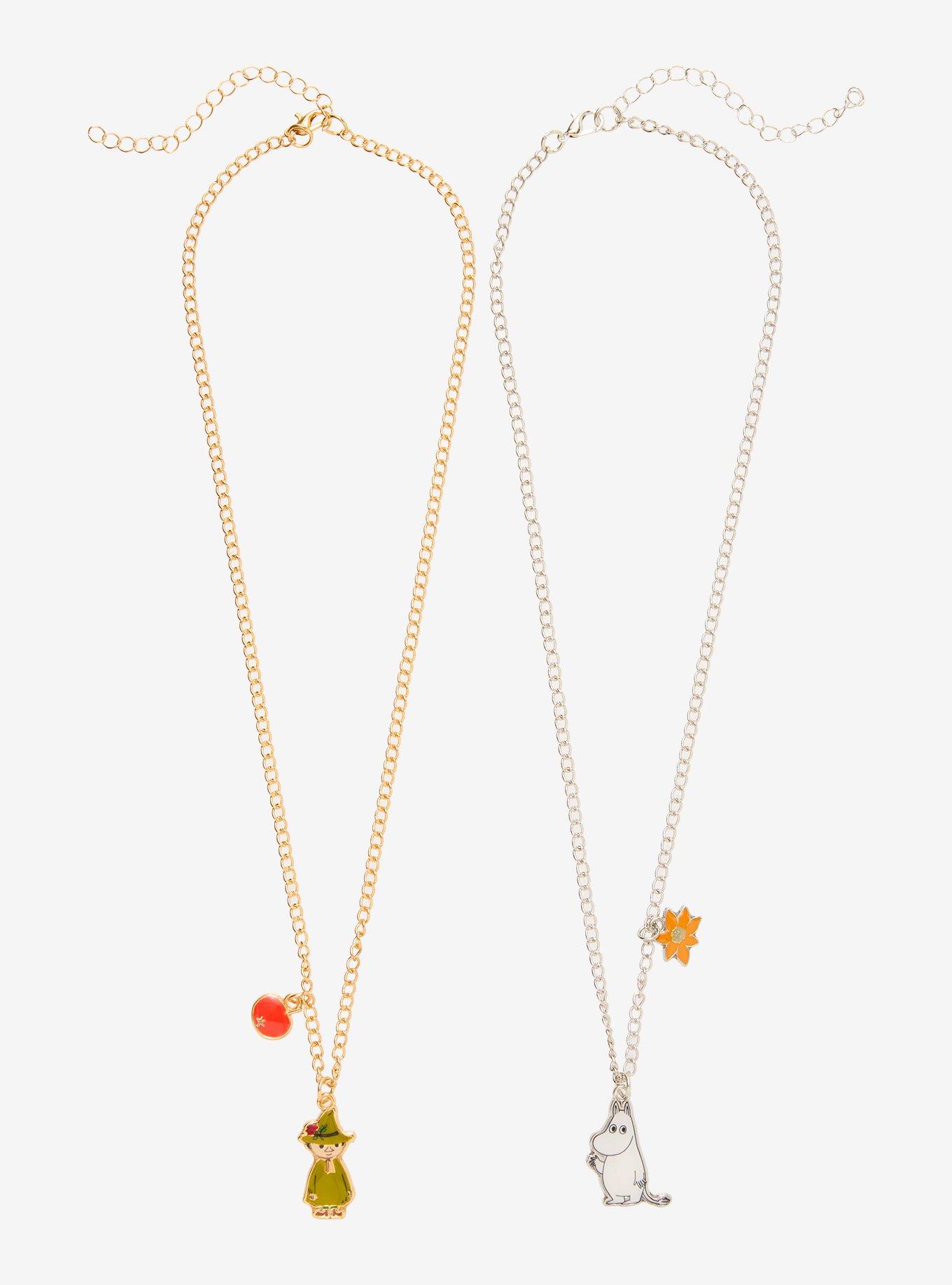 Moomin & Snufkin Best Friend Necklace Set, , hi-res