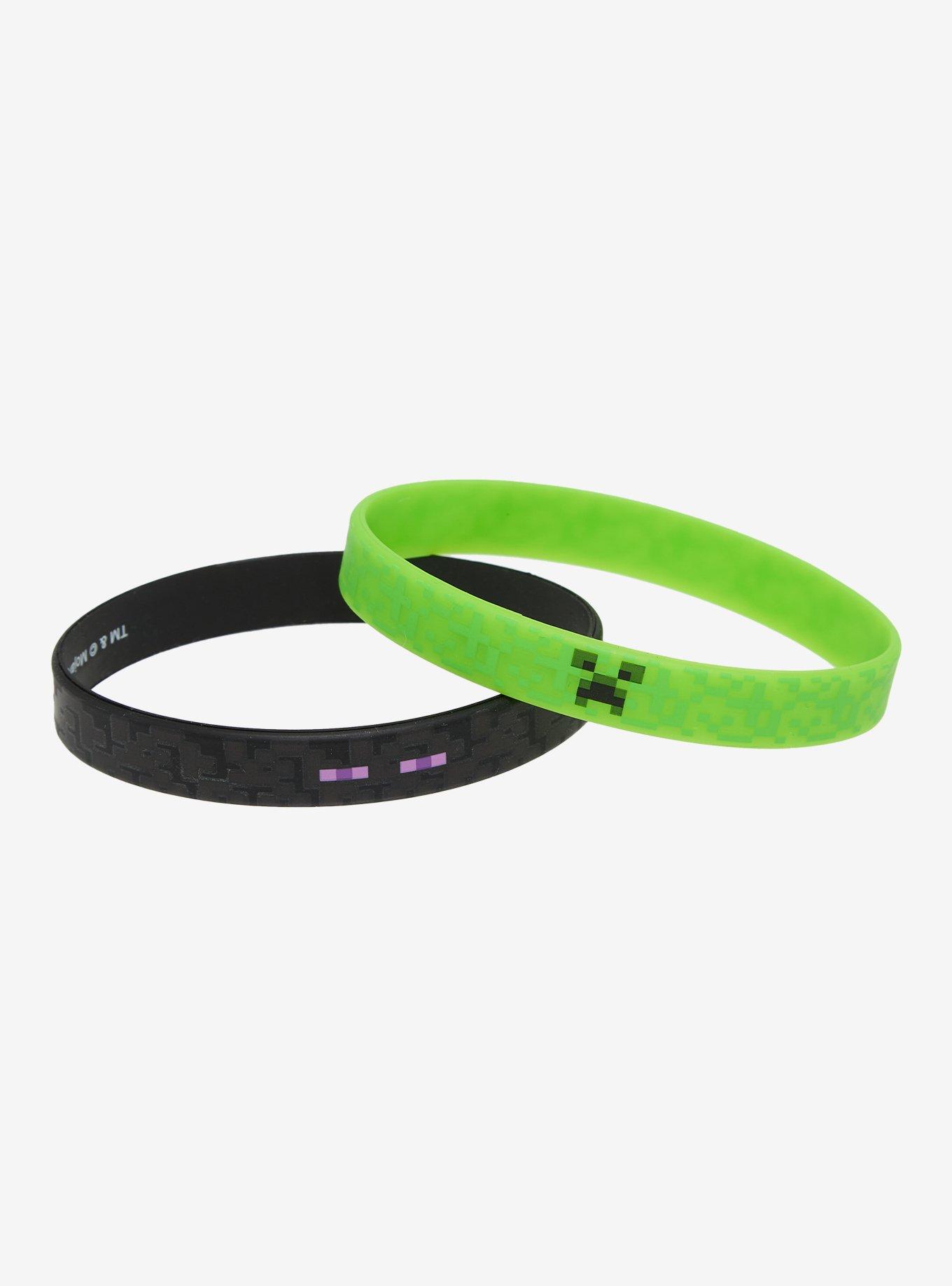 Minecraft Creeper & Enderman Best Friend Rubber Bracelet Set, , hi-res