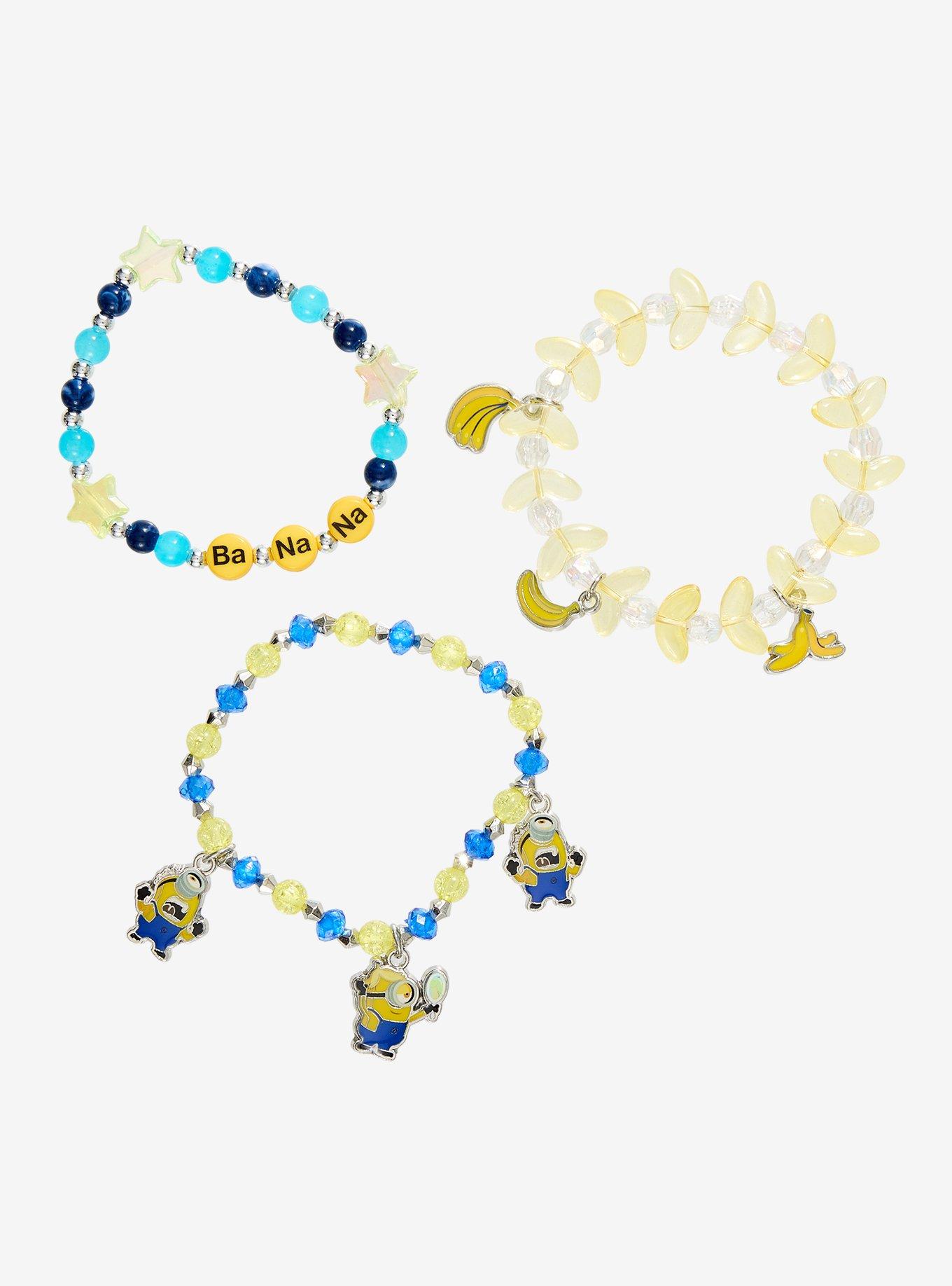Minion Banana Bead Bracelet Set, , hi-res