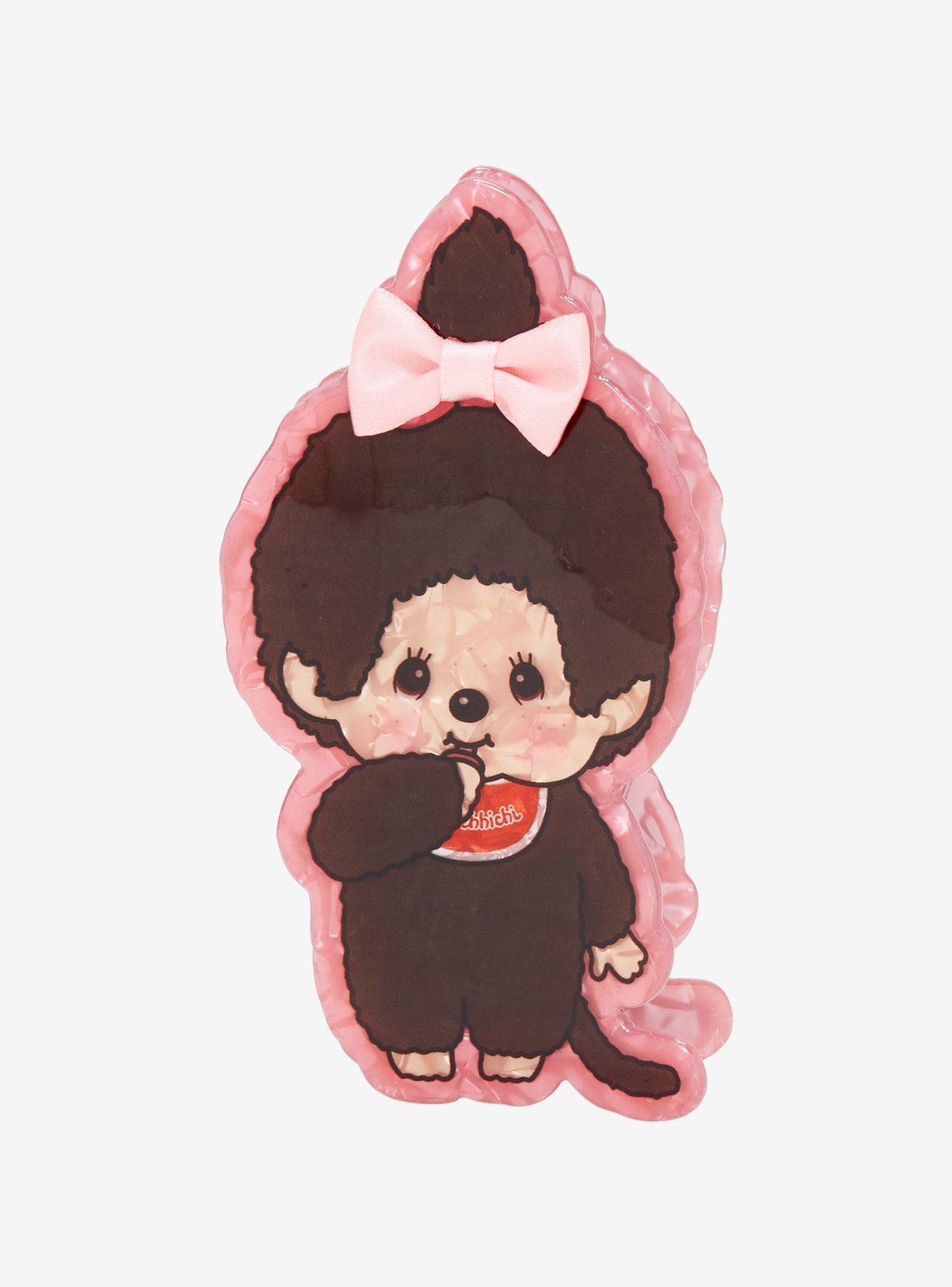 Monchhichi Girl Ribbon Marbled Claw Hair Clip, , hi-res