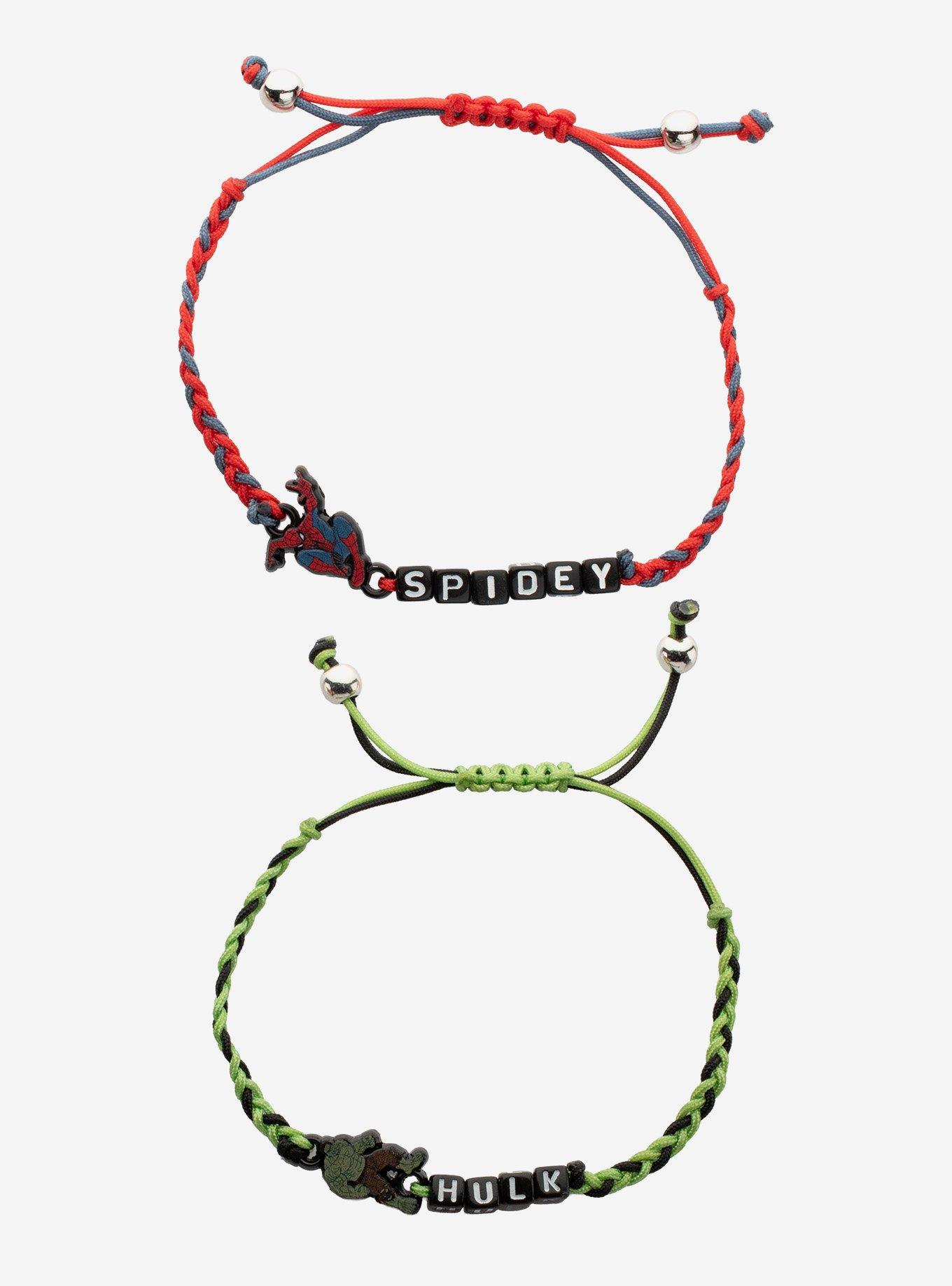 Marvel Spider-Man: Brand New Day Spidey & Hulk Best Friend Cord Bracelet Set, , hi-res