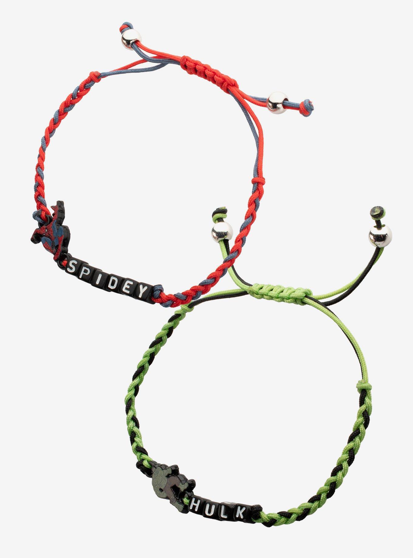 Marvel Spider-Man: Brand New Day Spidey & Hulk Best Friend Cord Bracelet Set, , alternate - view 3