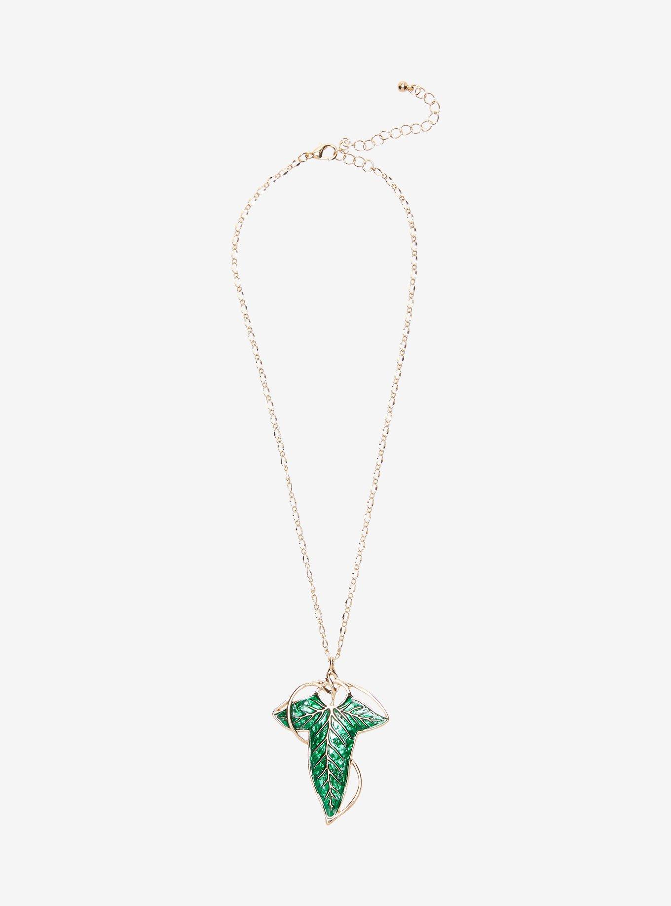 The Lord Of The Rings Leaf Of L&oacute;rien Necklace, , hi-res