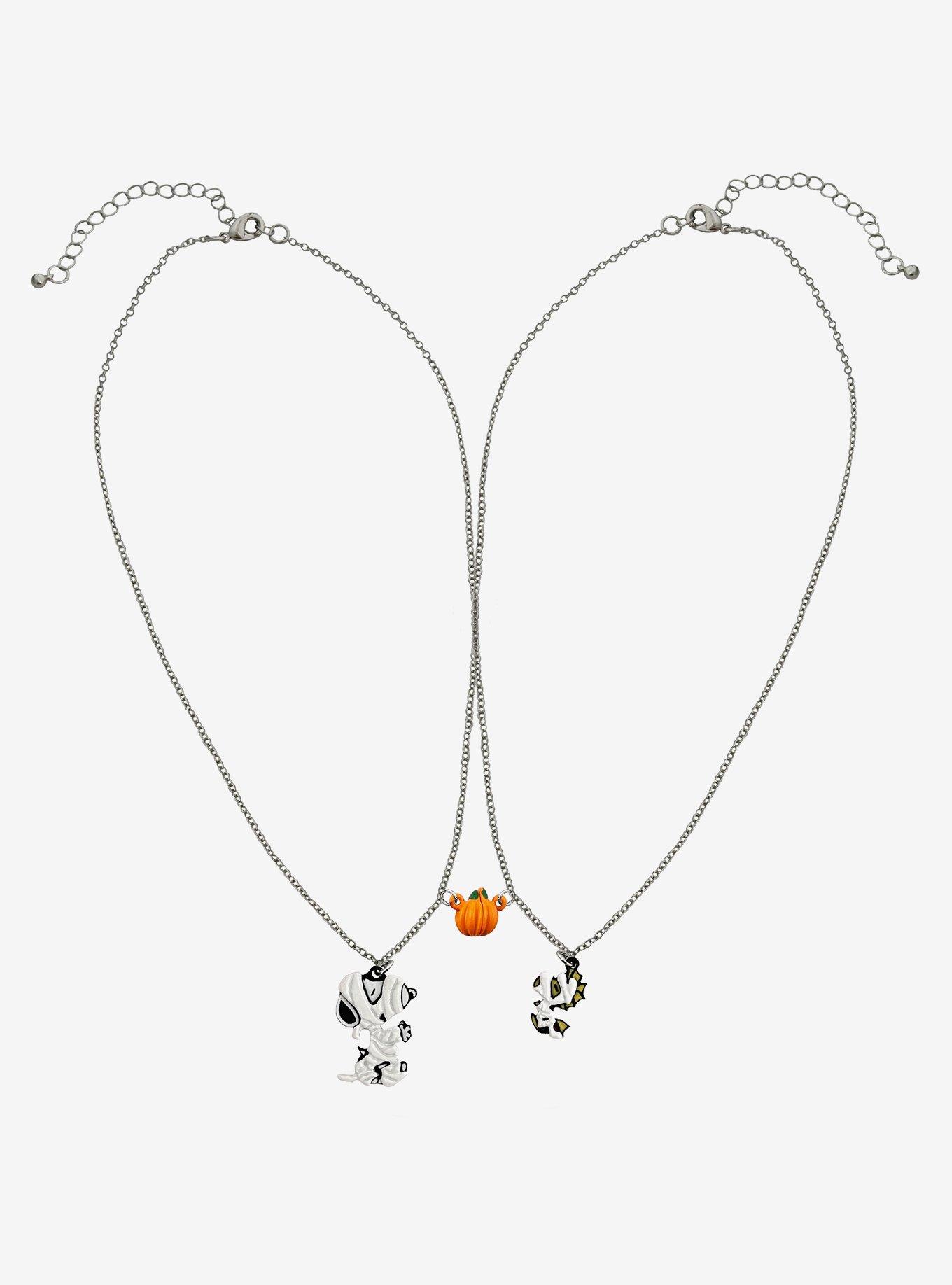 Peanuts Snoopy & Woodstock Mummy Best Friend Necklace Set, , hi-res