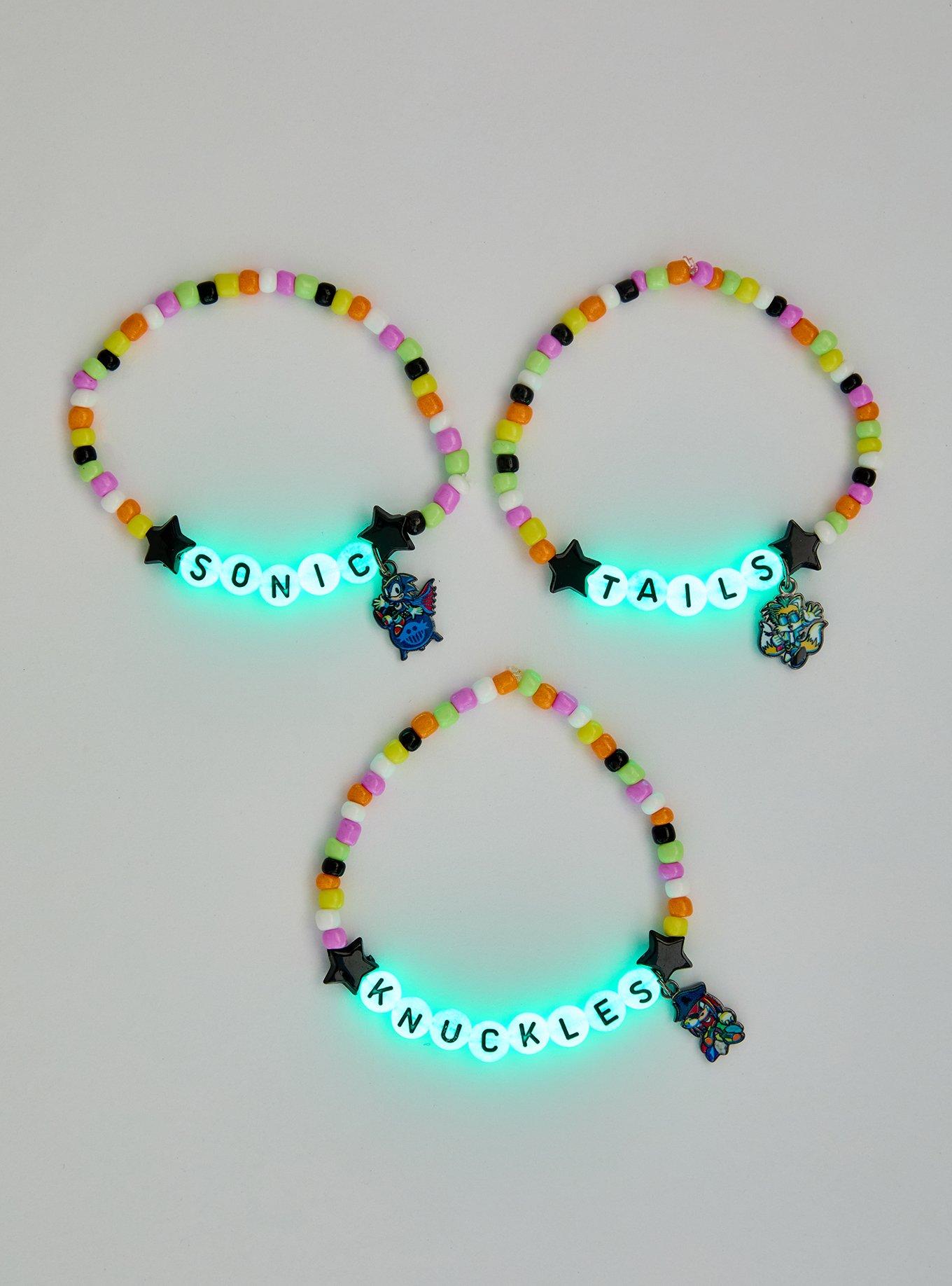 Sonic The Hedgehog Halloween Glow-In-The-Dark Bead Bracelet Set, , alternate - view 3