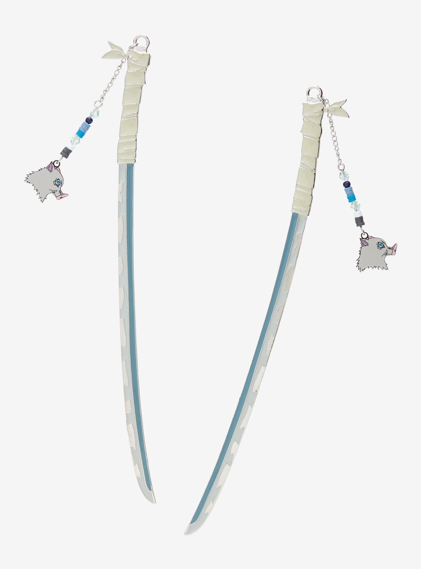 Demon Slayer: Kimetsu No Yaiba Inosuke Sword Hair Stick Set, , alternate - view 2