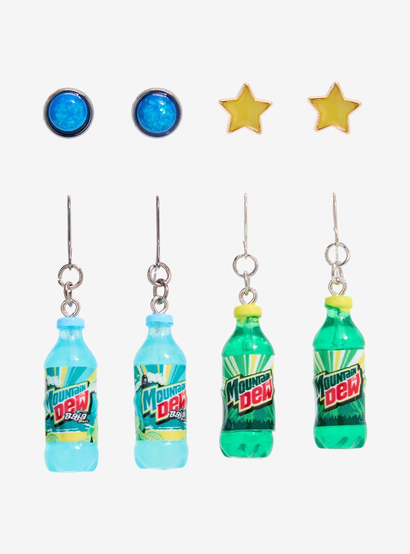 Mountain Dew Bottles Earring Set, , hi-res