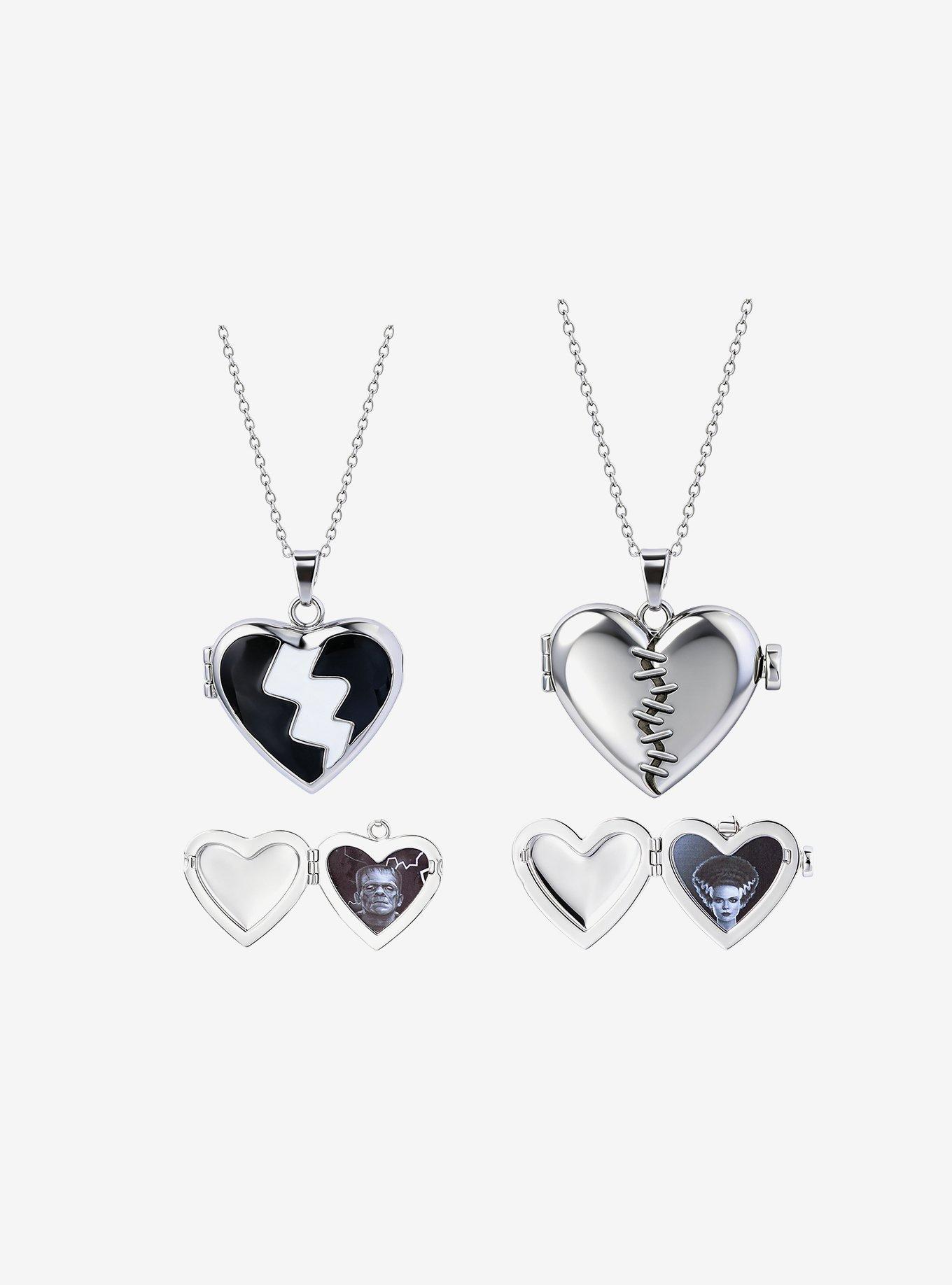 Universal Monsters Frankenstein & The Bride Best Friend Necklace Set, , alternate - view 4