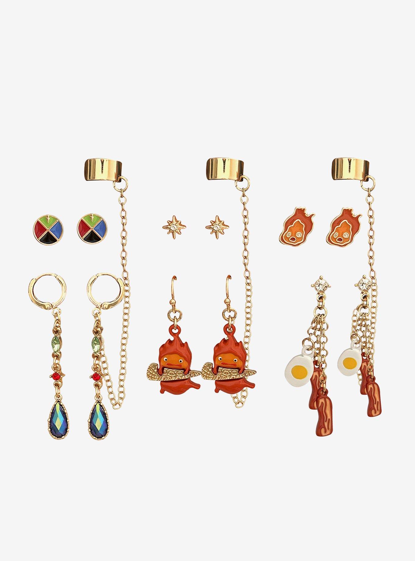 Studio Ghibli&reg; Howl's Moving Castle Calcifer Cuff Earring Set, , hi-res