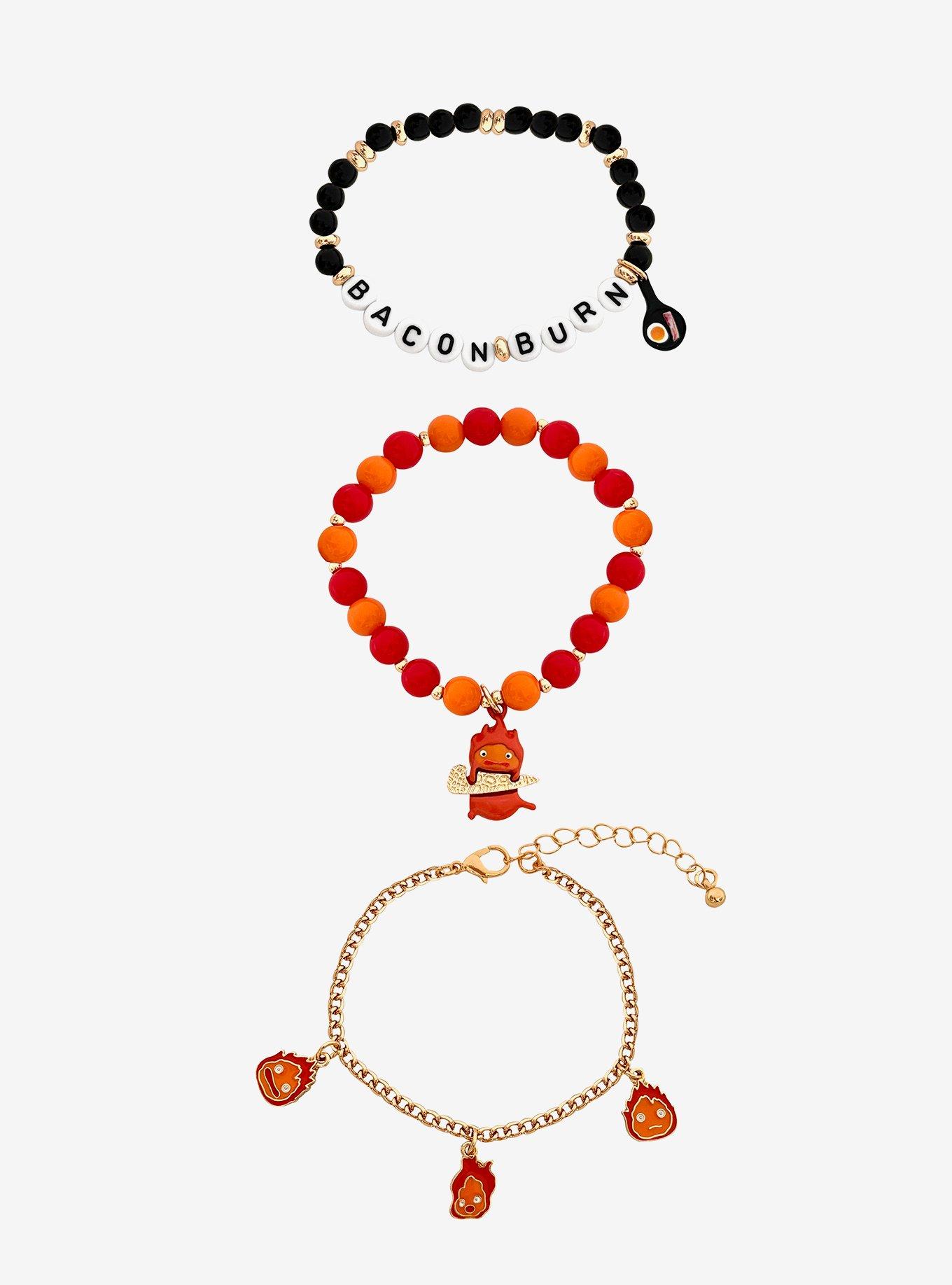 Studio Ghibli&reg; Howl's Moving Castle Calcifer Beach Bracelet Set, , hi-res
