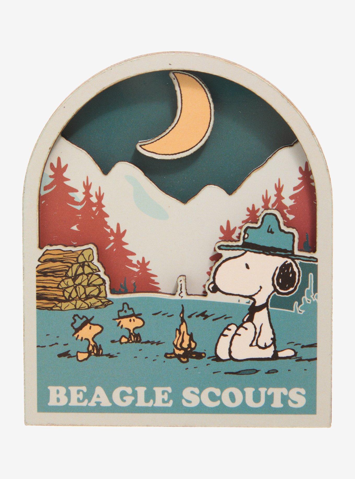 Whatever! Makes You Happy Peanuts Beagle Scouts Layered Magnet, , hi-res