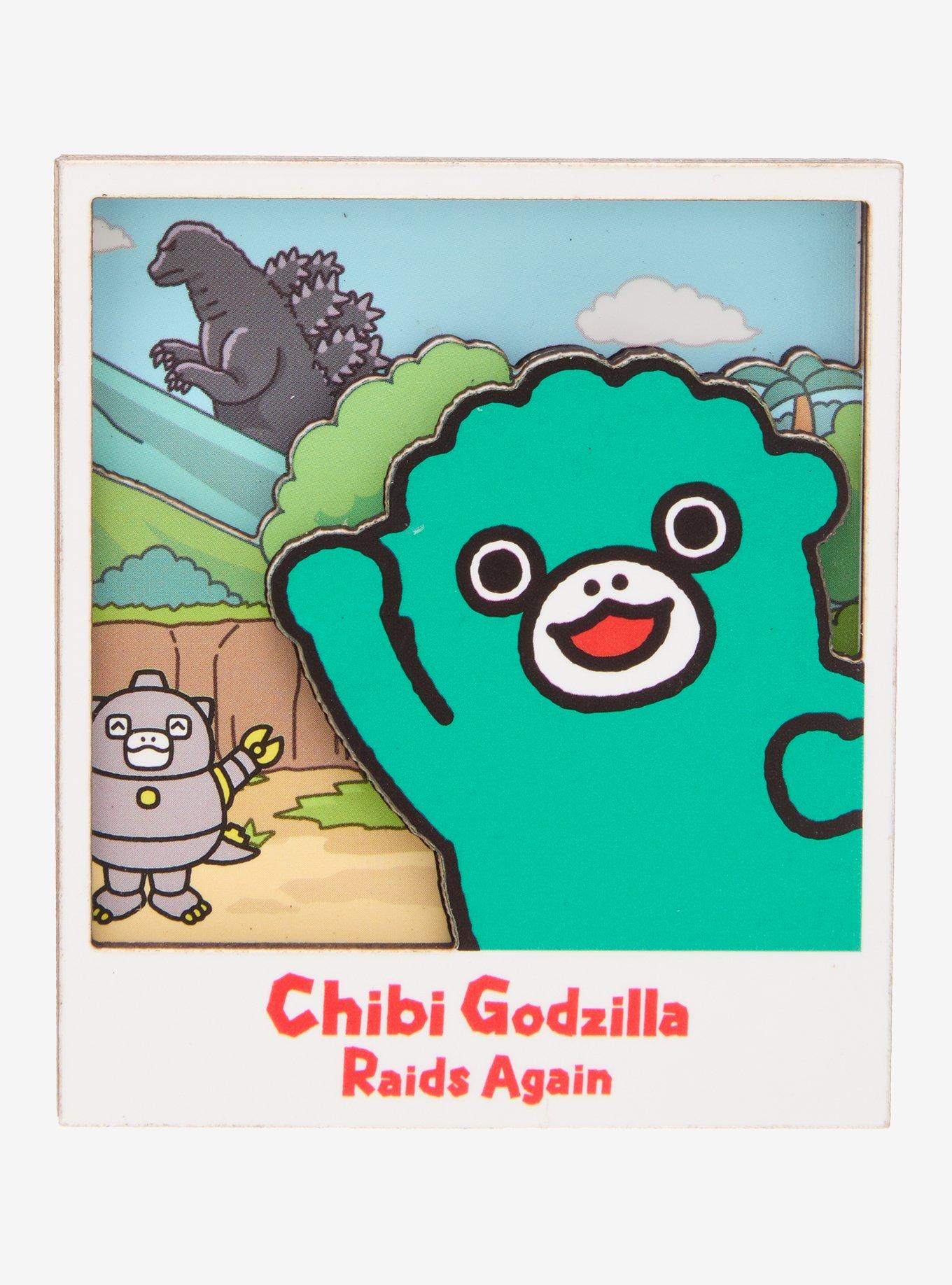 Whatever! Makes You Happy Godzilla Chibi Godzilla Raids Again Layered Magnet, , hi-res