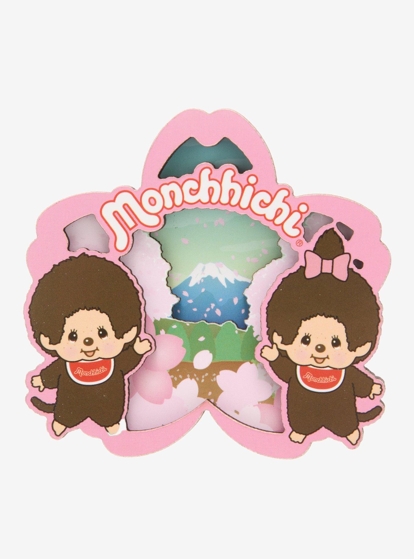 Whatever! Makes You Happy X Monchhichi Cherry Blossom Layered Magnet, , hi-res
