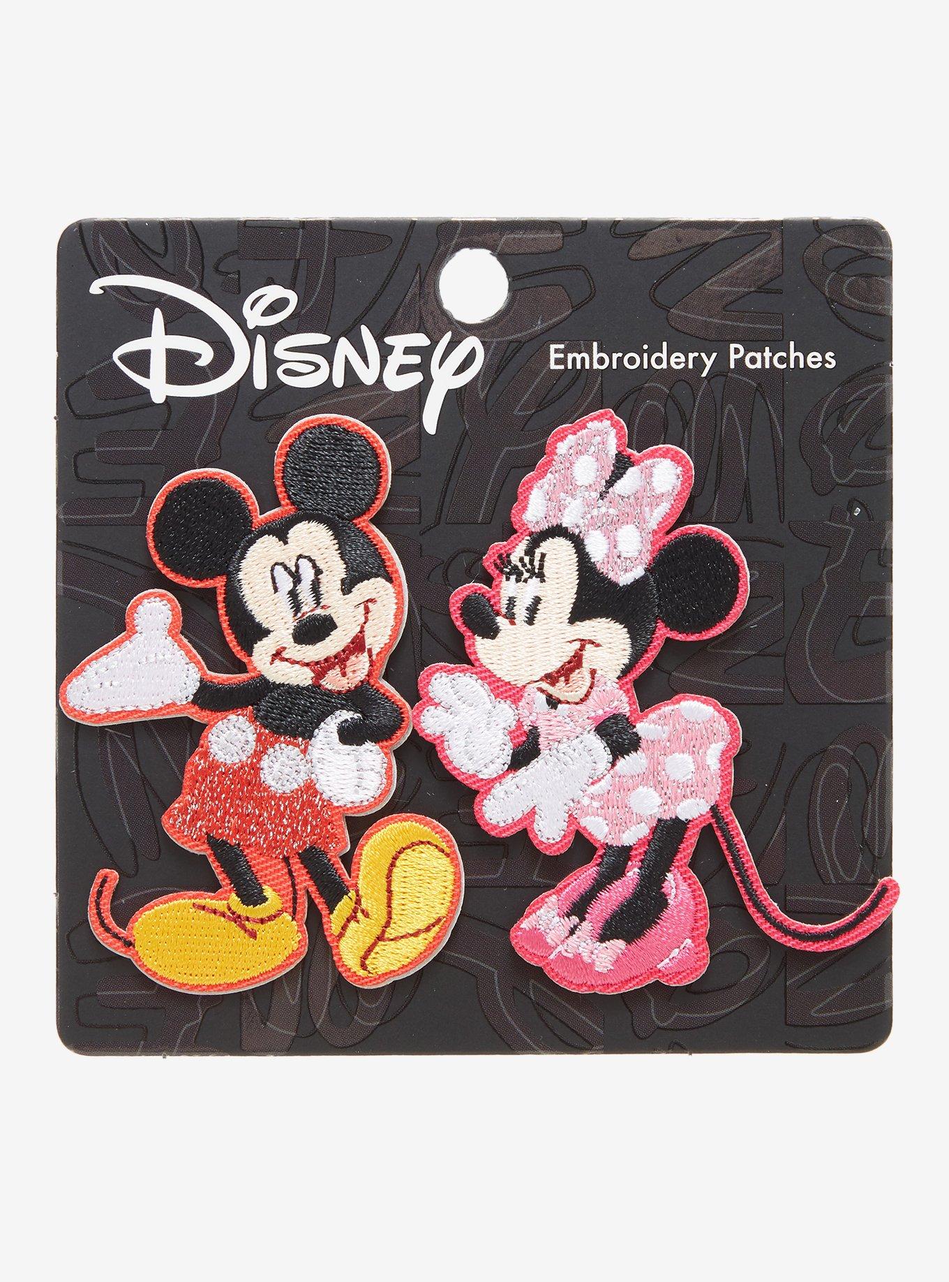 Disney Minnie & Mickey Embroidered Patch Set - BoxLunch Exclusive, , hi-res