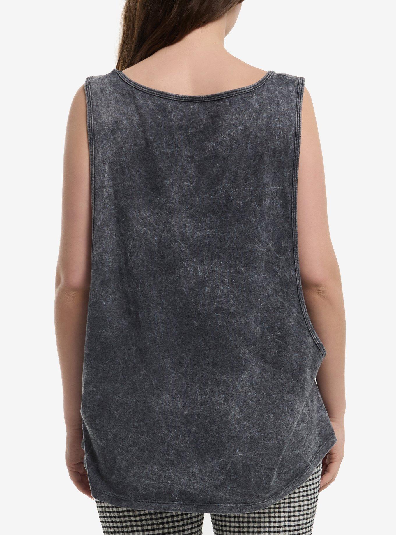 Hello Kitty Cyber Metal Girls Muscle Tank Top, RED, alternate