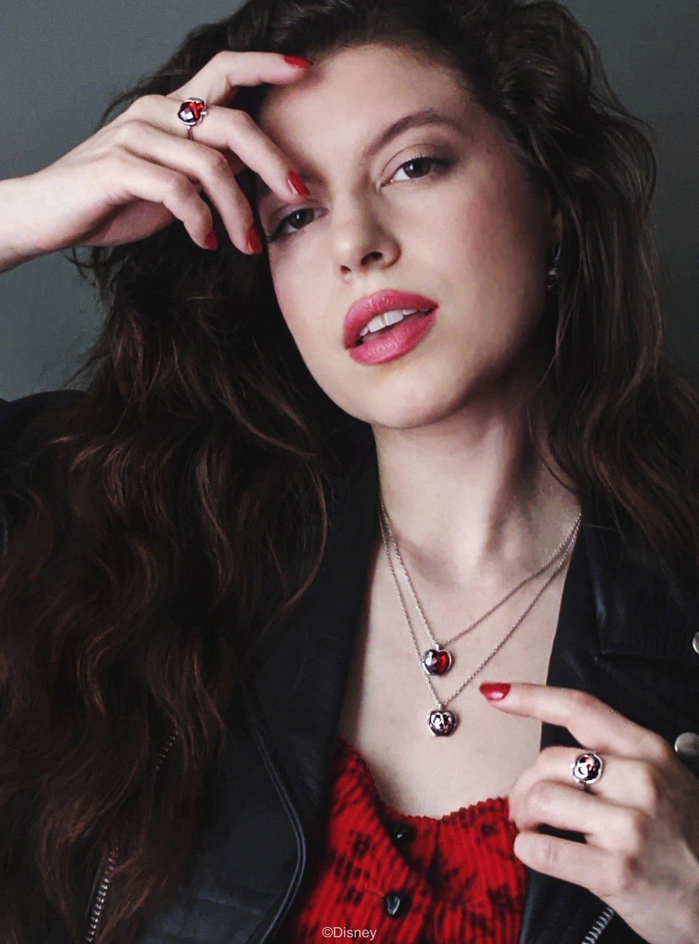 Disney x RockLove Snow White Crystal Take A Bite Apple Necklace, , hi-res