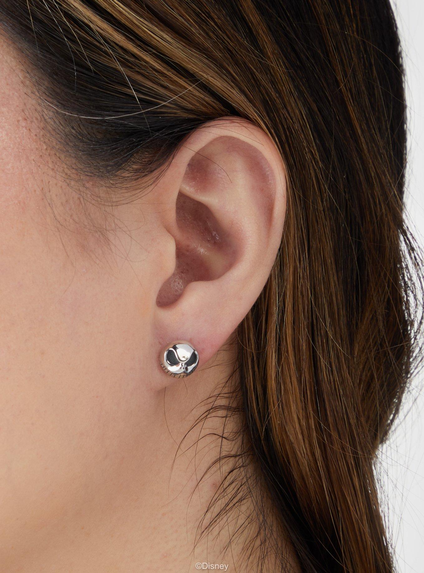 Disney x RockLove The Nightmare Before Christmas Jack Skellington Stud Earrings, , hi-res