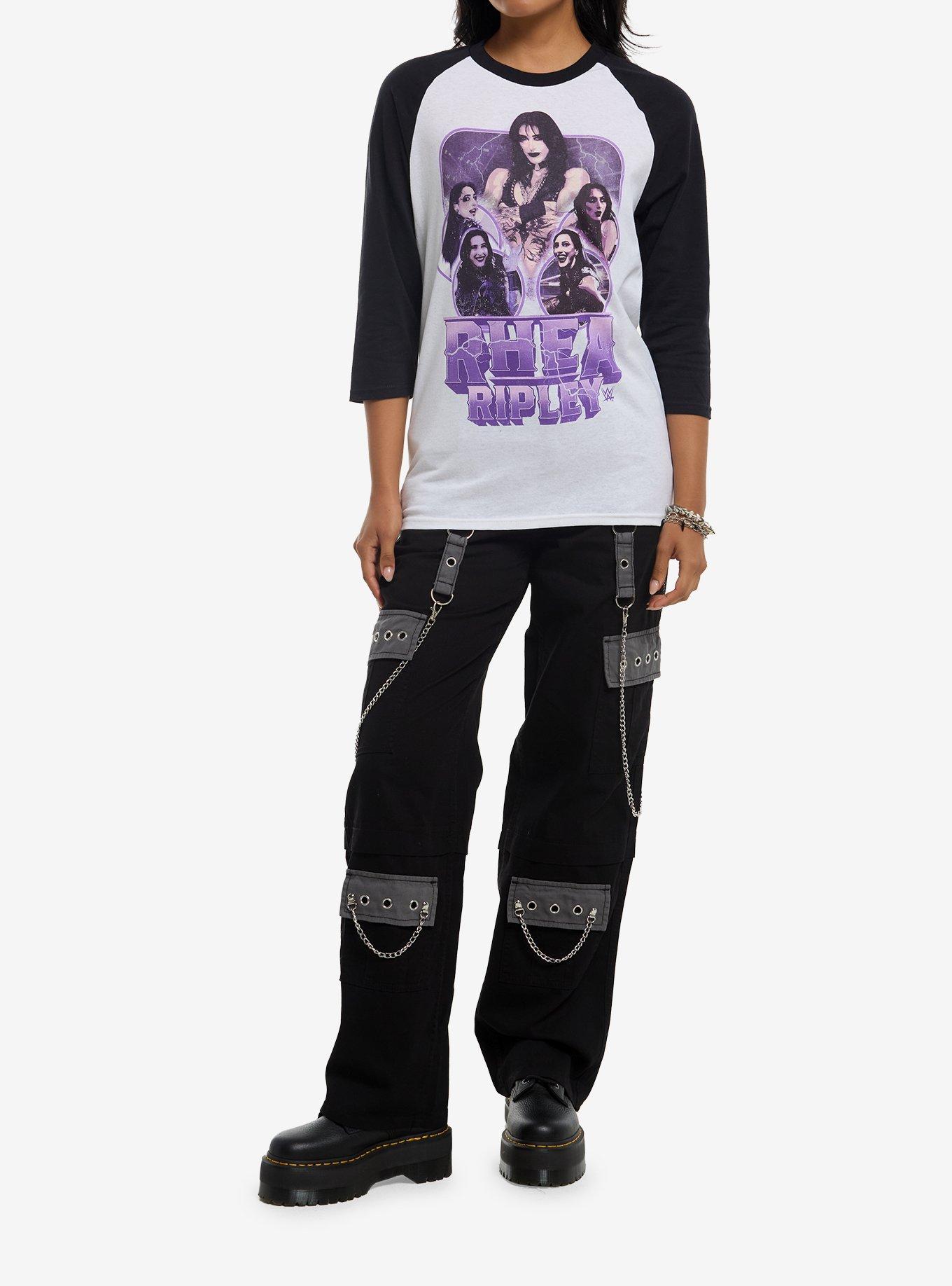 WWE Rhea Ripley Collage Raglan T-Shirt, , hi-res